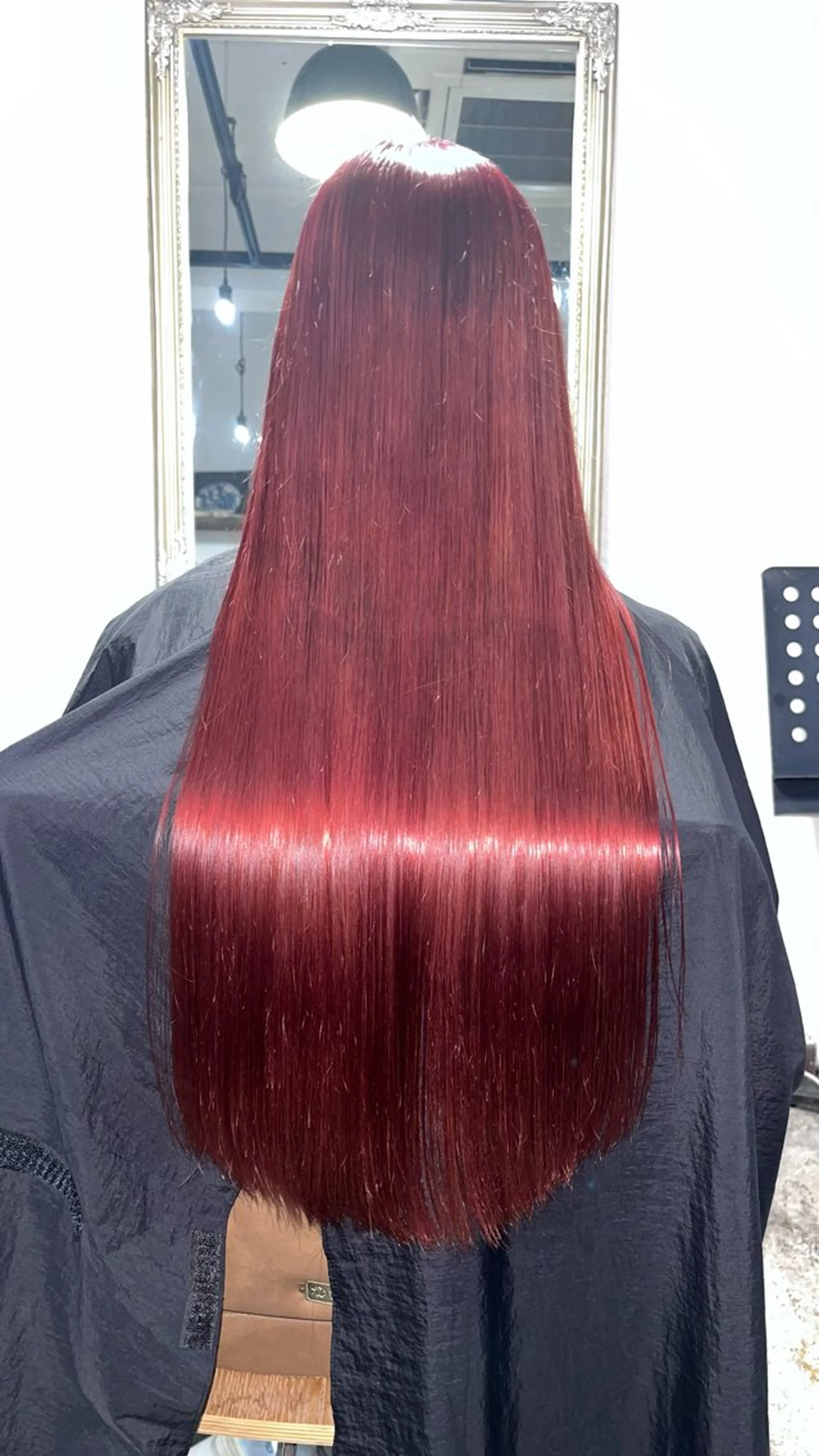 カラー ブリーチ レッドカラー ヘアカラー Matsuda Koutaのヘアスタイル