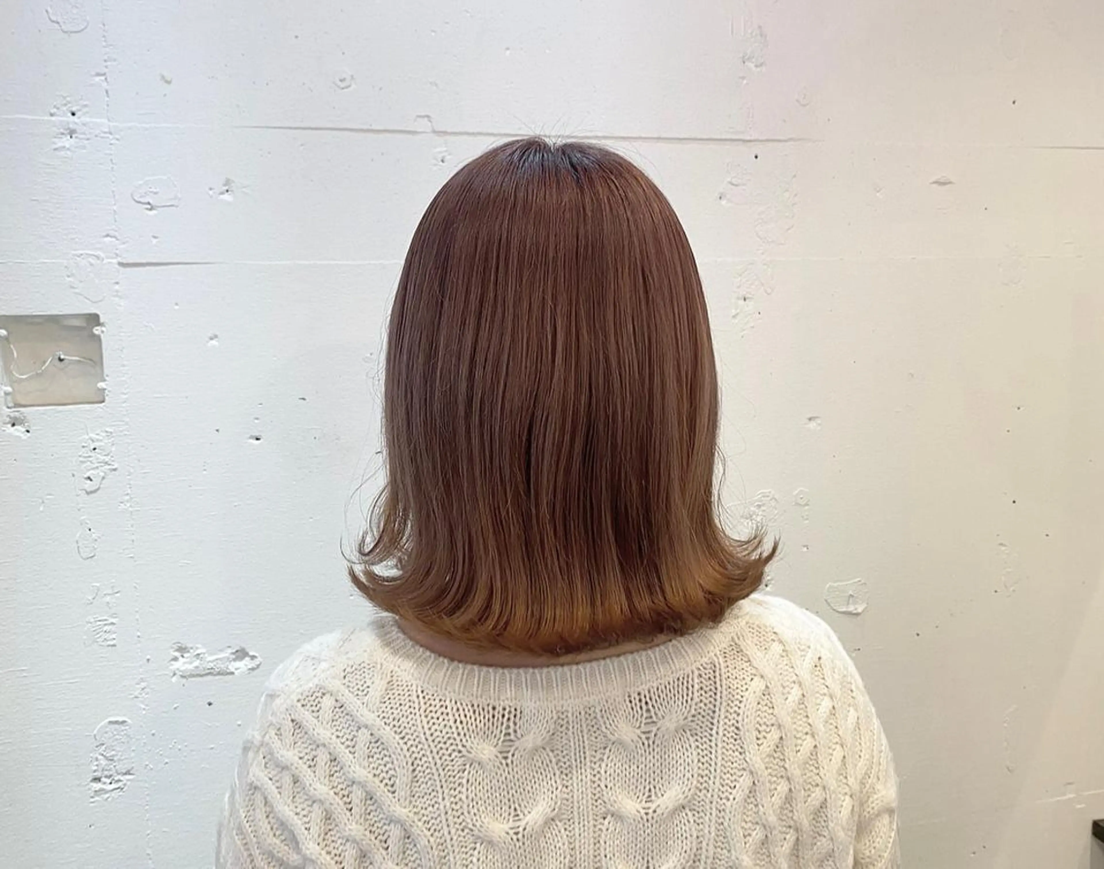 ミディアム たなか もえなのヘアスタイル