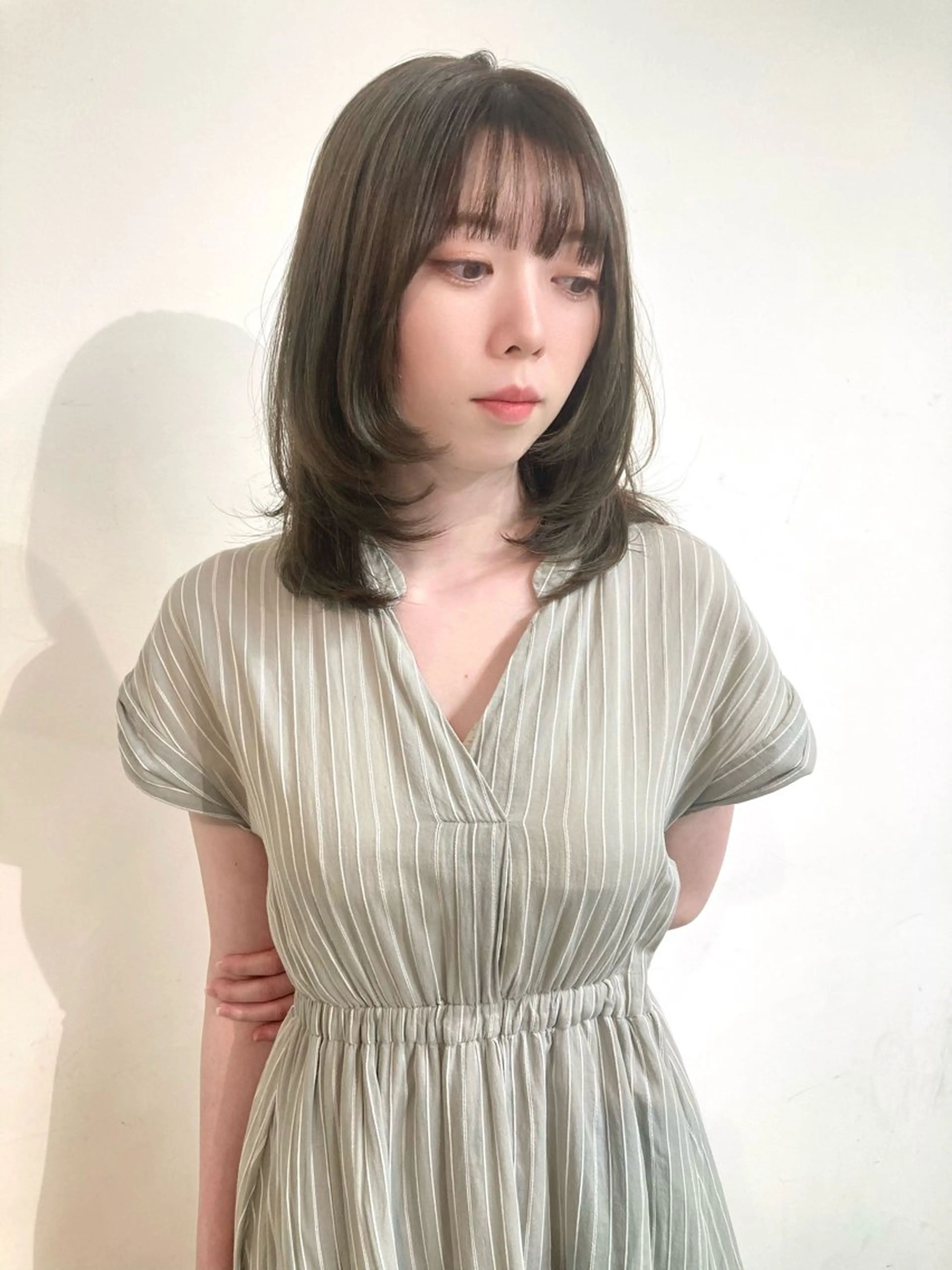 セミロング カラー カット 縮毛矯正 トリートメント ✂️似合わせの魔術師 石田一樹✂️のヘアスタイル