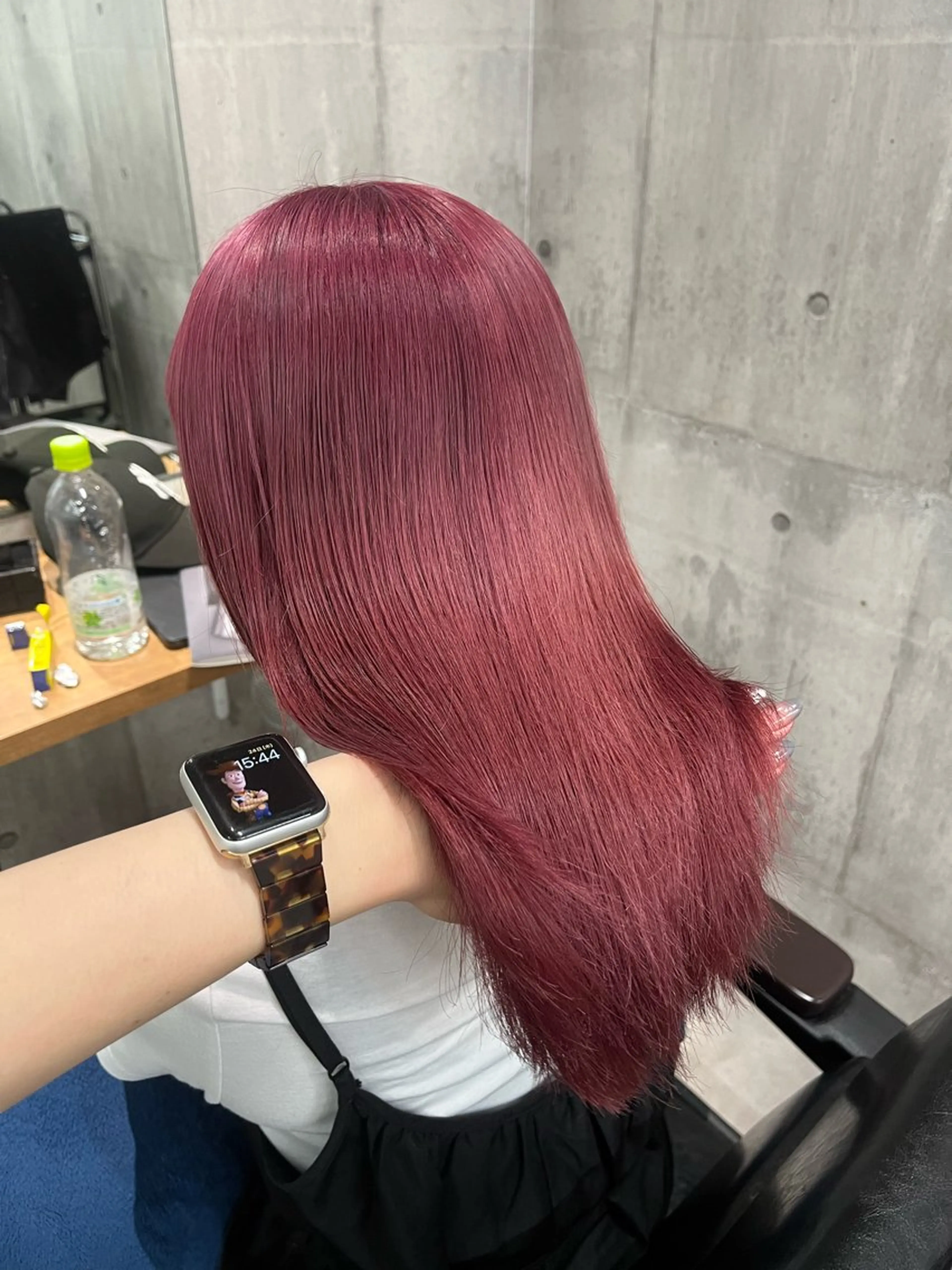 ミディアム カラー カット ヘアカラー トリートメント ヘアセット newi赤羽 HINATAのヘアスタイル