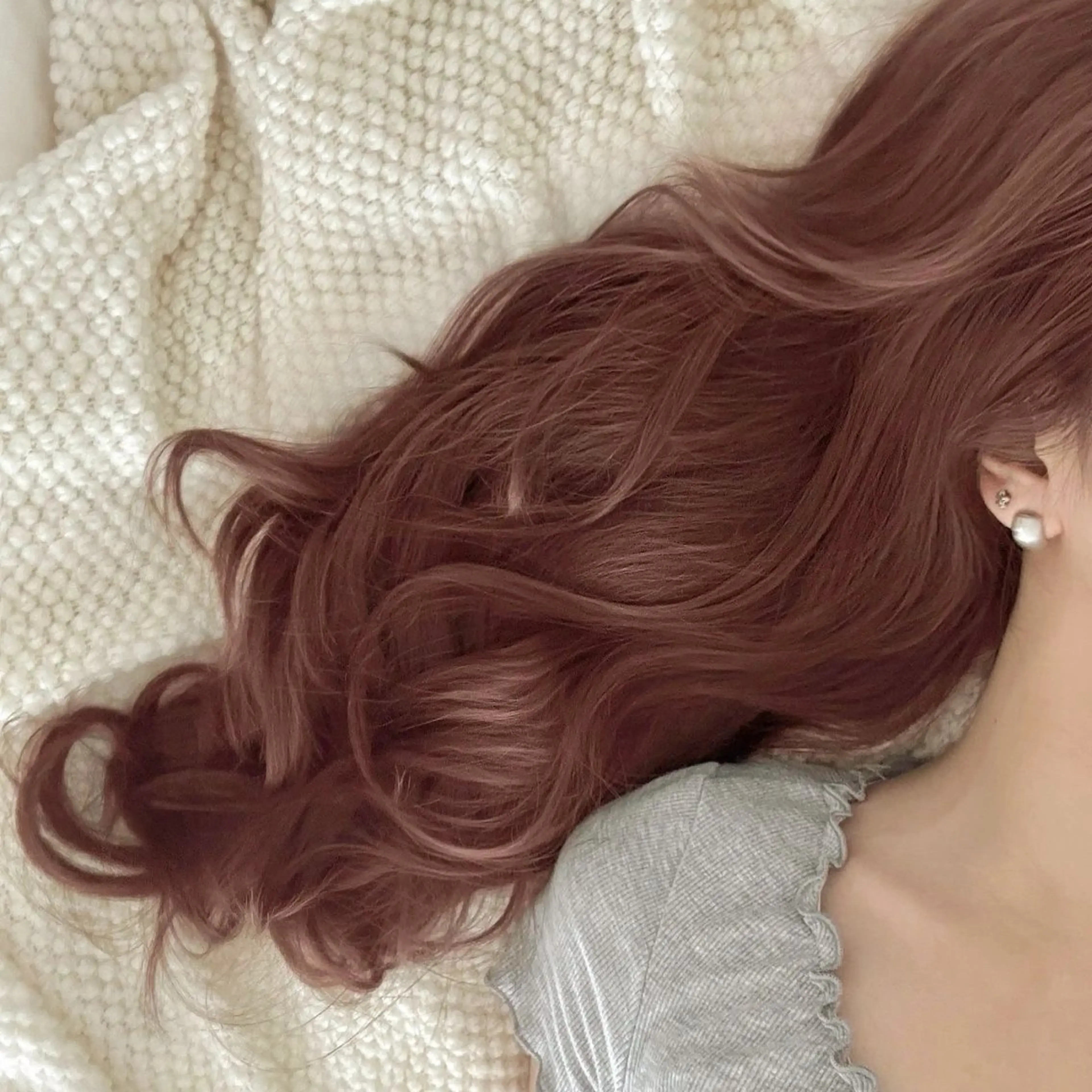 カラー Haruka 🎀暖色カラーのヘアスタイル