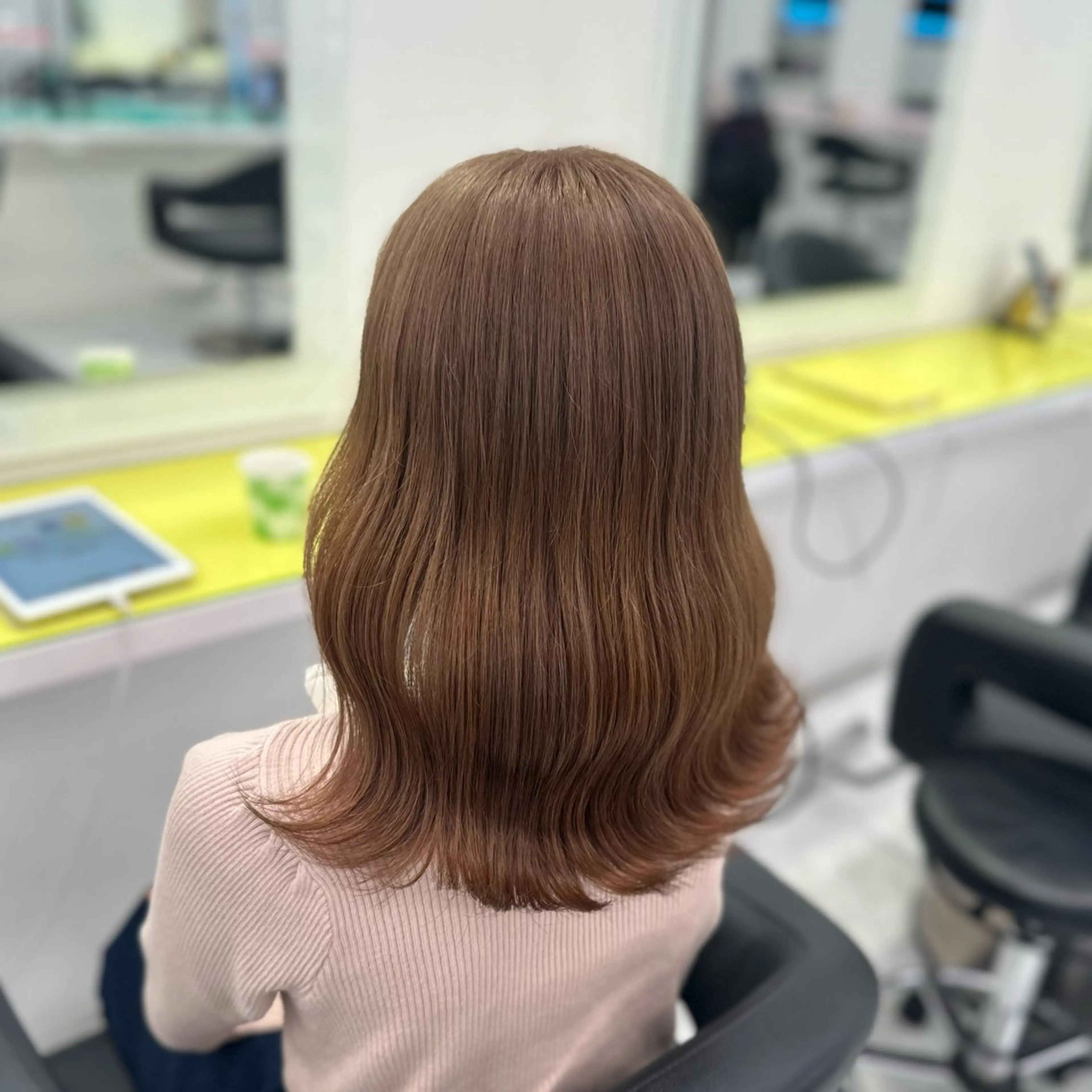 セミロング カラー ベージュカラー ブリーチ ♡ダブルカラー特化♡ miyuのヘアスタイル