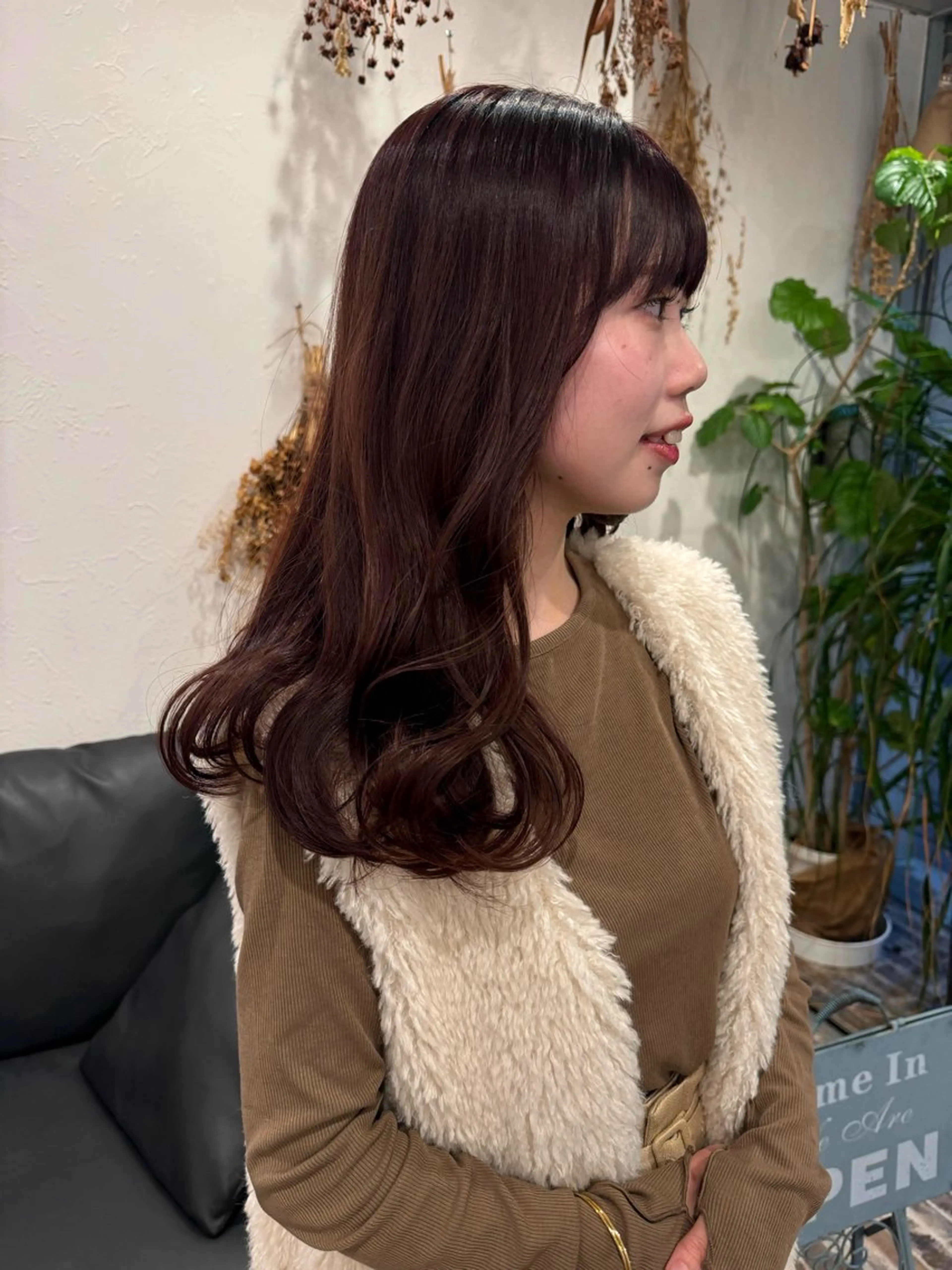 ロング カラー カシス レッドカラー ヘアカラー トリートメント m ā l o.🌷 サカモトマイコのヘアスタイル