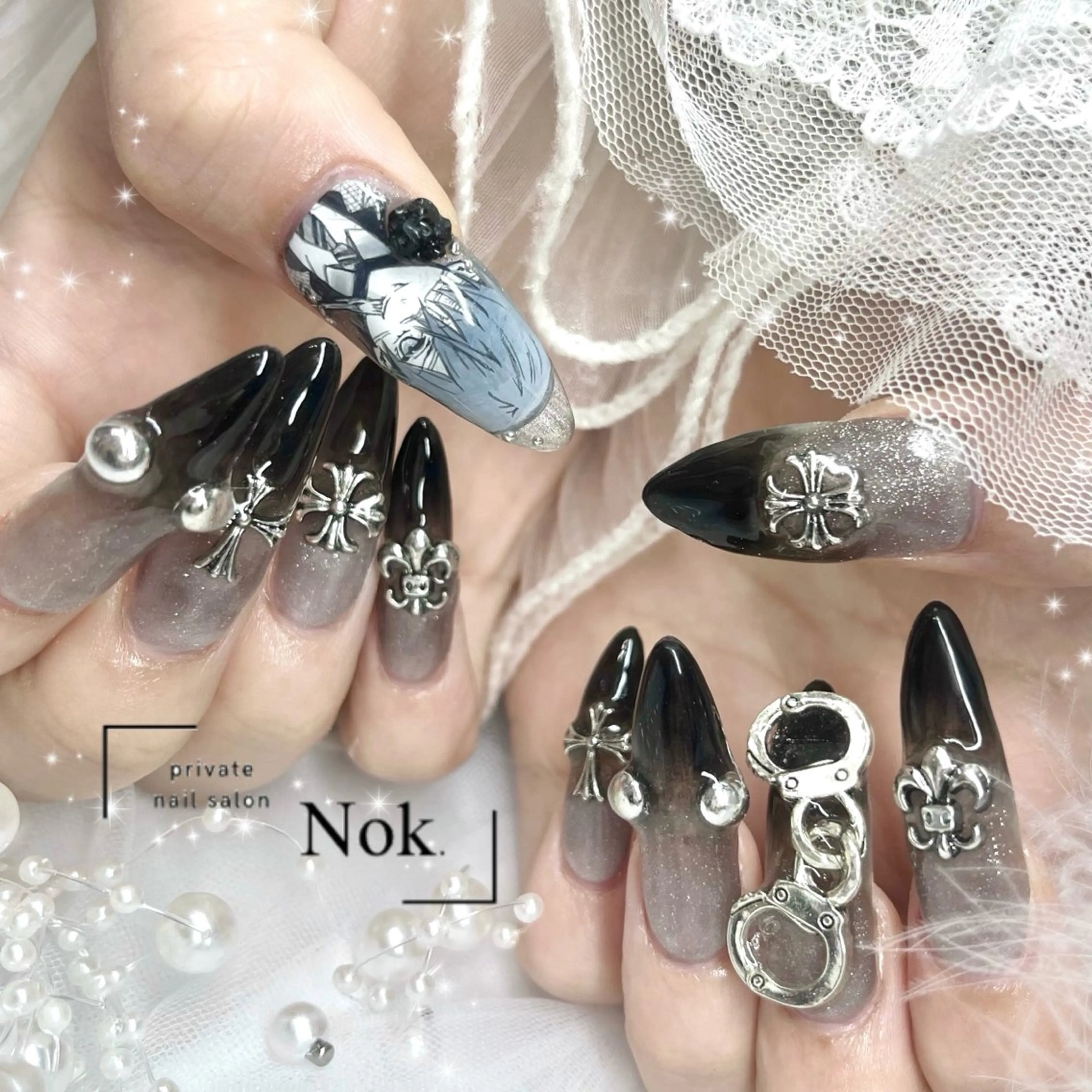 ネイル ハンドネイル 池袋痛ネイル Nok. 渡辺のネイルデザイン