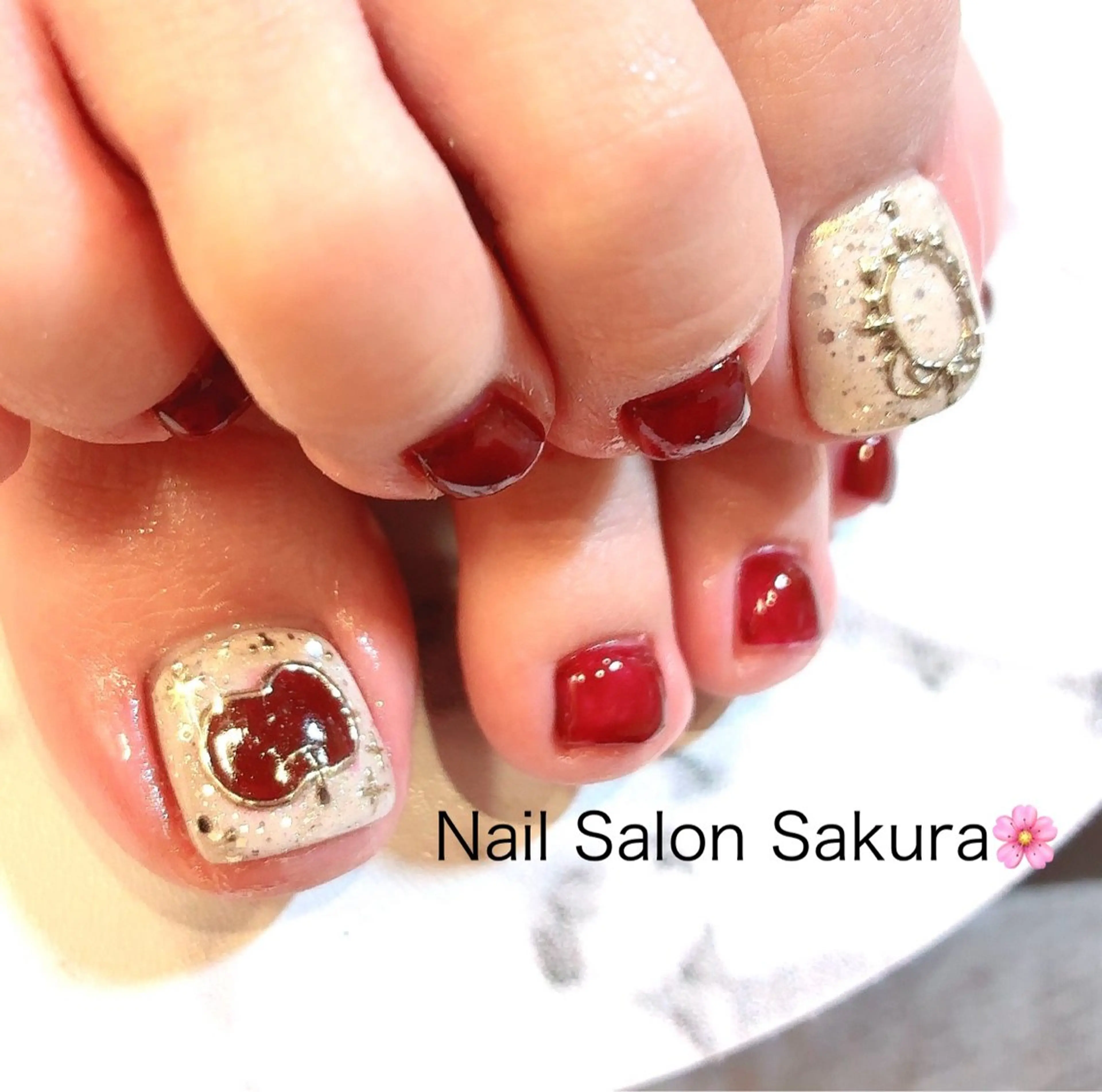 ネイル アートネイル フットネイル ジェルネイル 持ち込み Nail Salon Sakuraのネイルデザイン