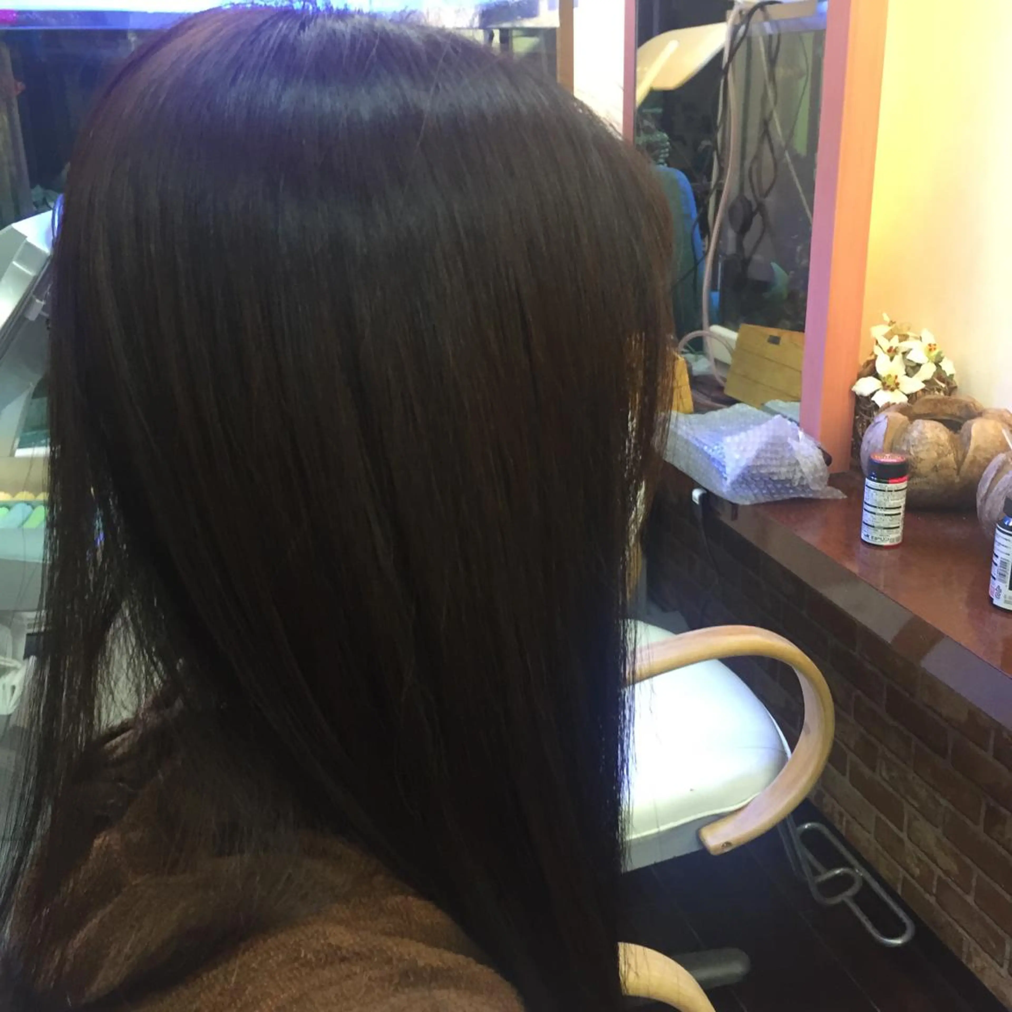 セミロング パーマ ヘアアレンジ 桧山 真のヘアスタイル