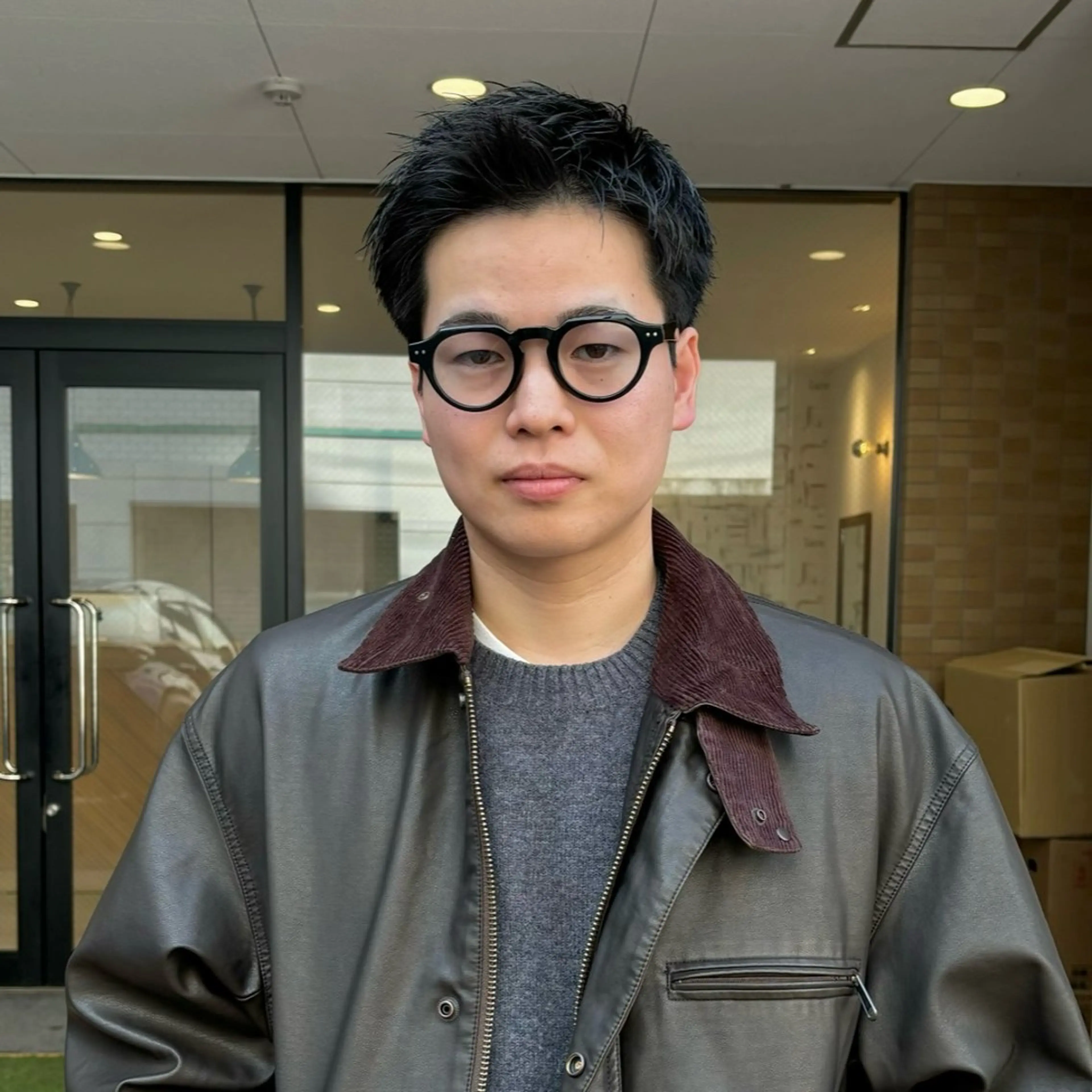 メンズ メンズパーマ メンズショート スパイキーショート カット 【メンズ専門 】村斎　伶次のヘアスタイル