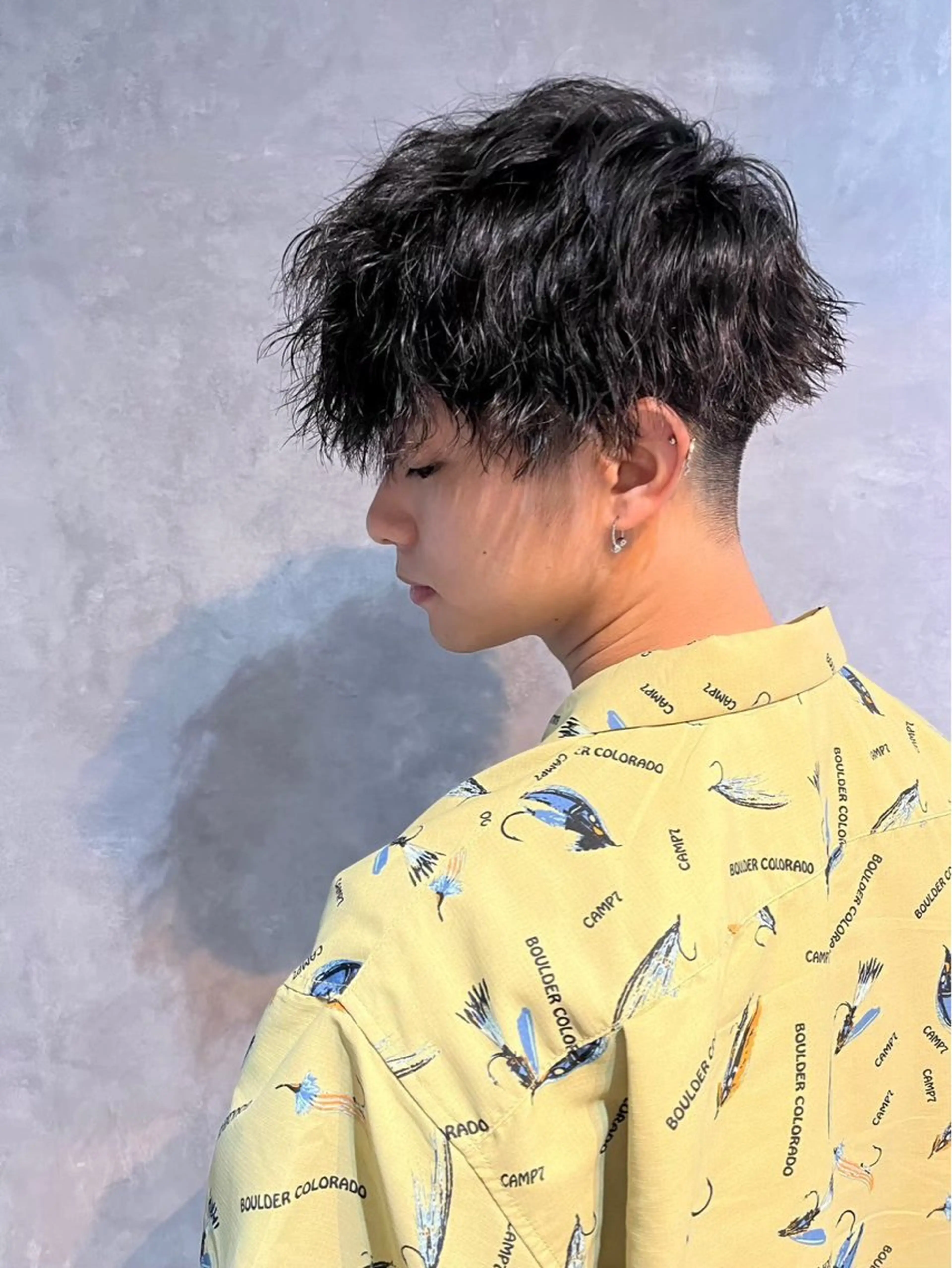 ショート パーマ メンズ カット パーマ mellow men 's MIZUKIのヘアスタイル