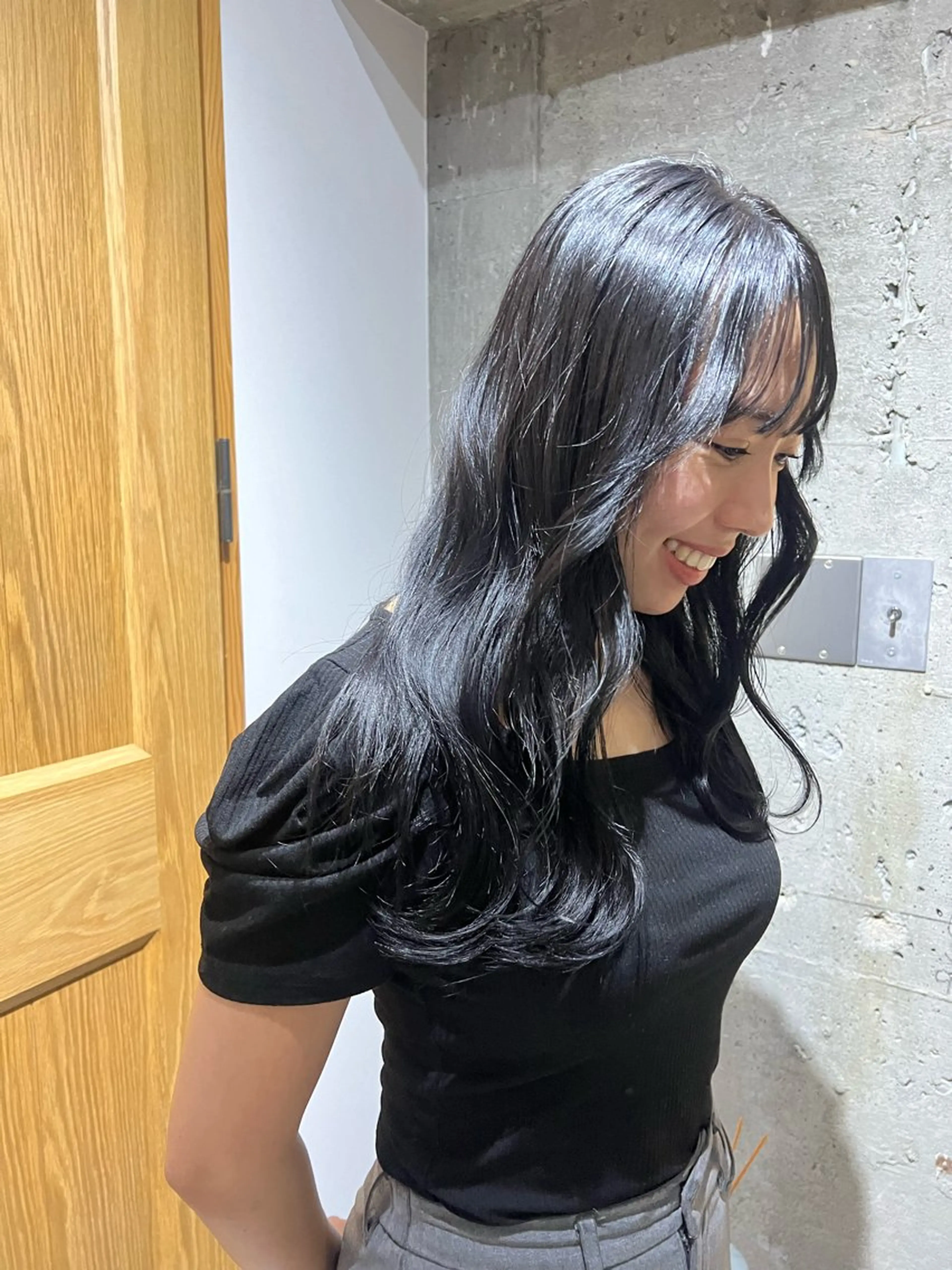 セミロング カット ヘアカラー トリートメント レイヤーカット/暖色 カラー/mao🎀のヘアスタイル