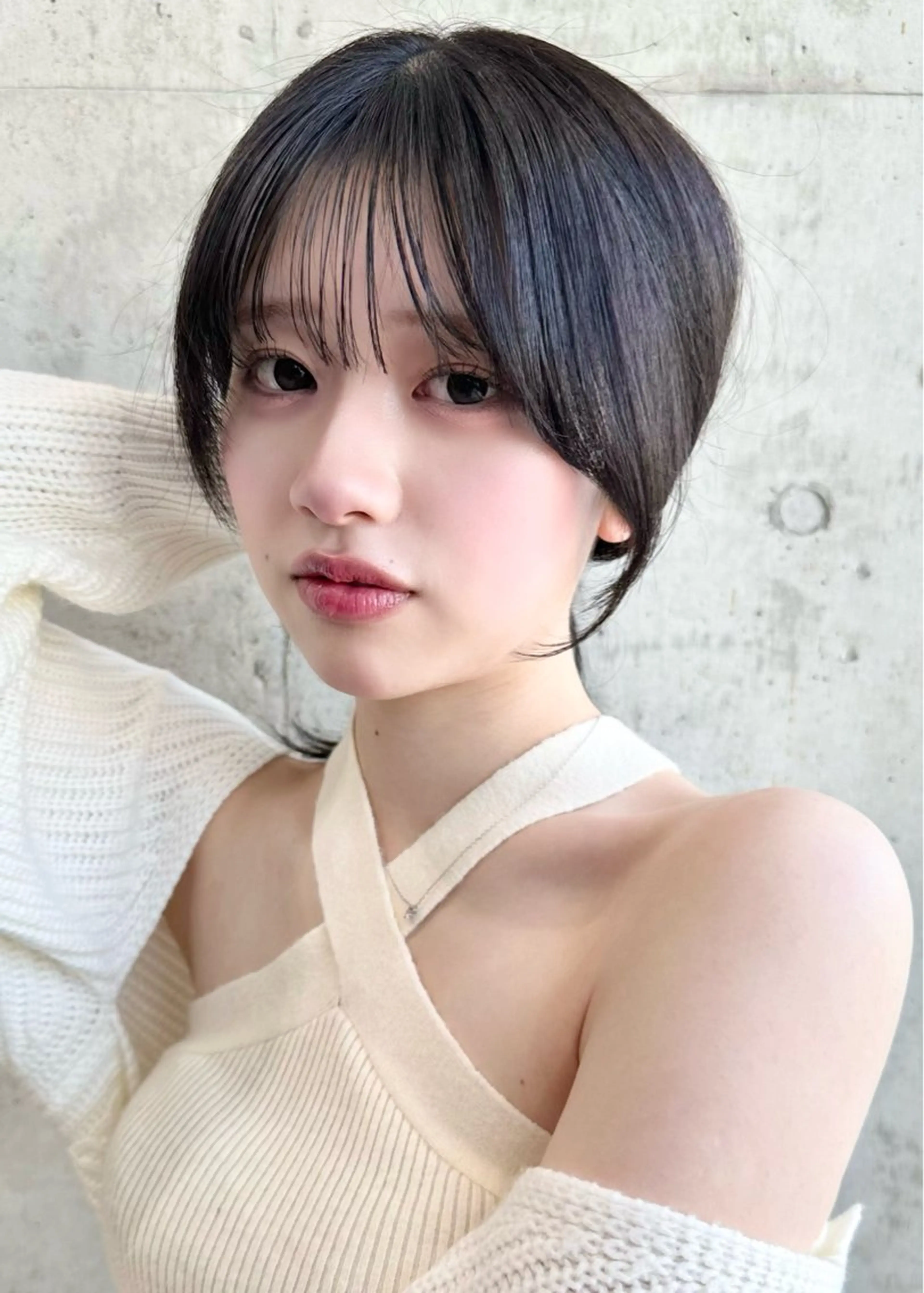 セミロング 顔周りカット カット ヘアカラー トリートメント ✨透明感カラー 恵比寿HAYATO✨のヘアスタイル