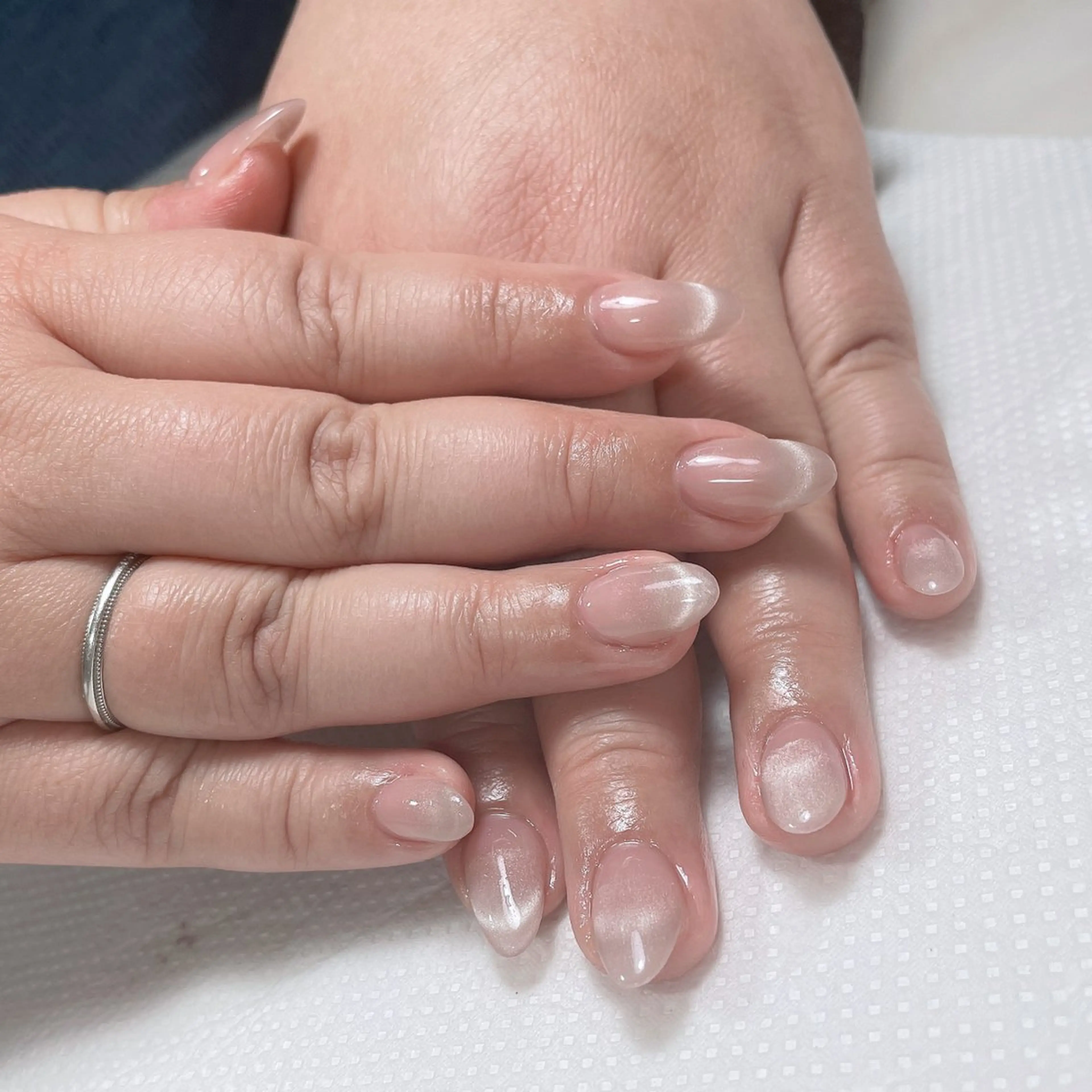 ネイル アートネイル フレンチネイル ジェルネイル グラデーション 韓国ネイル ハンドネイル 久保田 マリコのネイルデザイン