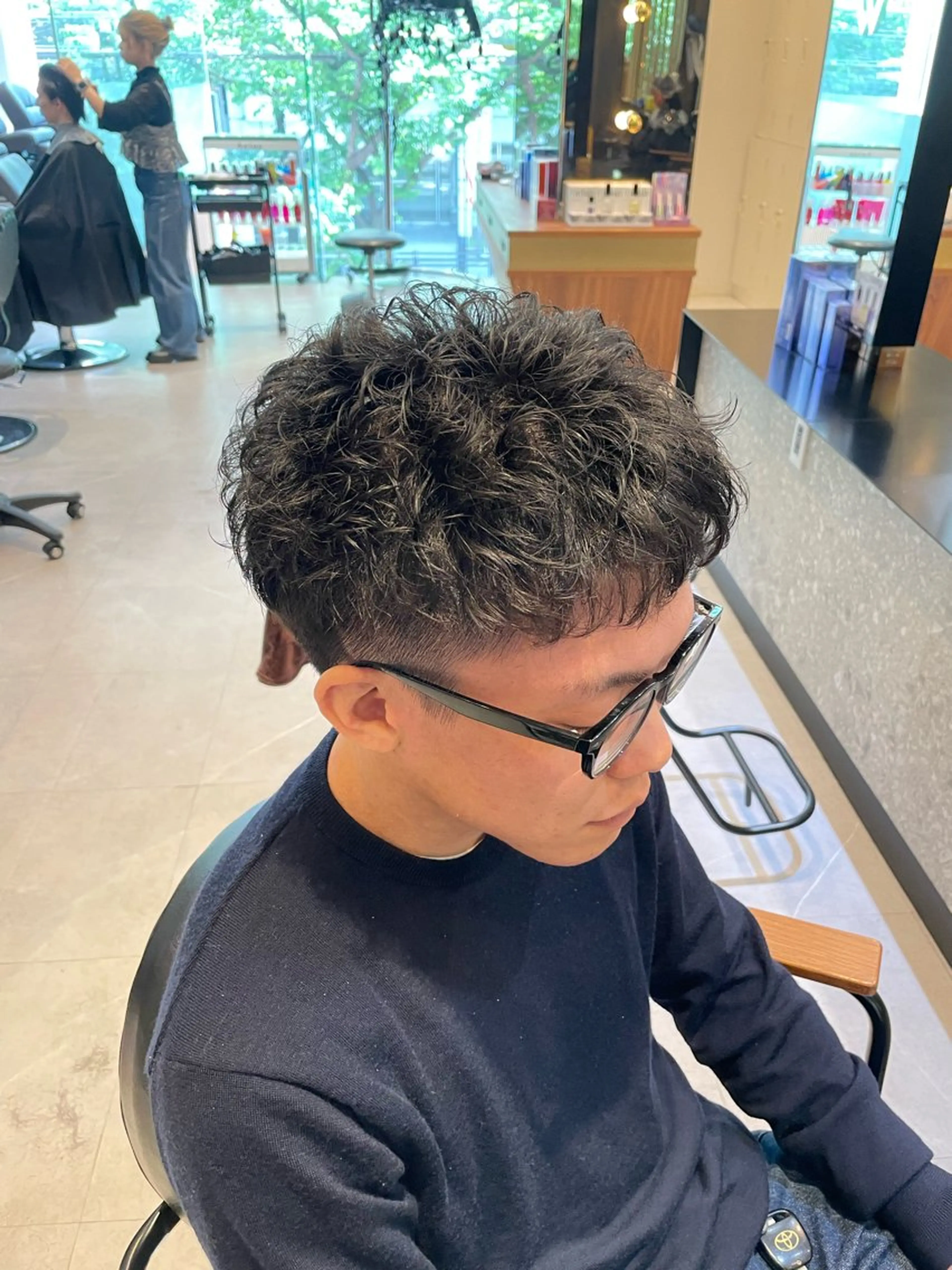 パーマ カット パーマ オリーブカラー🫒/ 透明感カラー/みゆのヘアスタイル