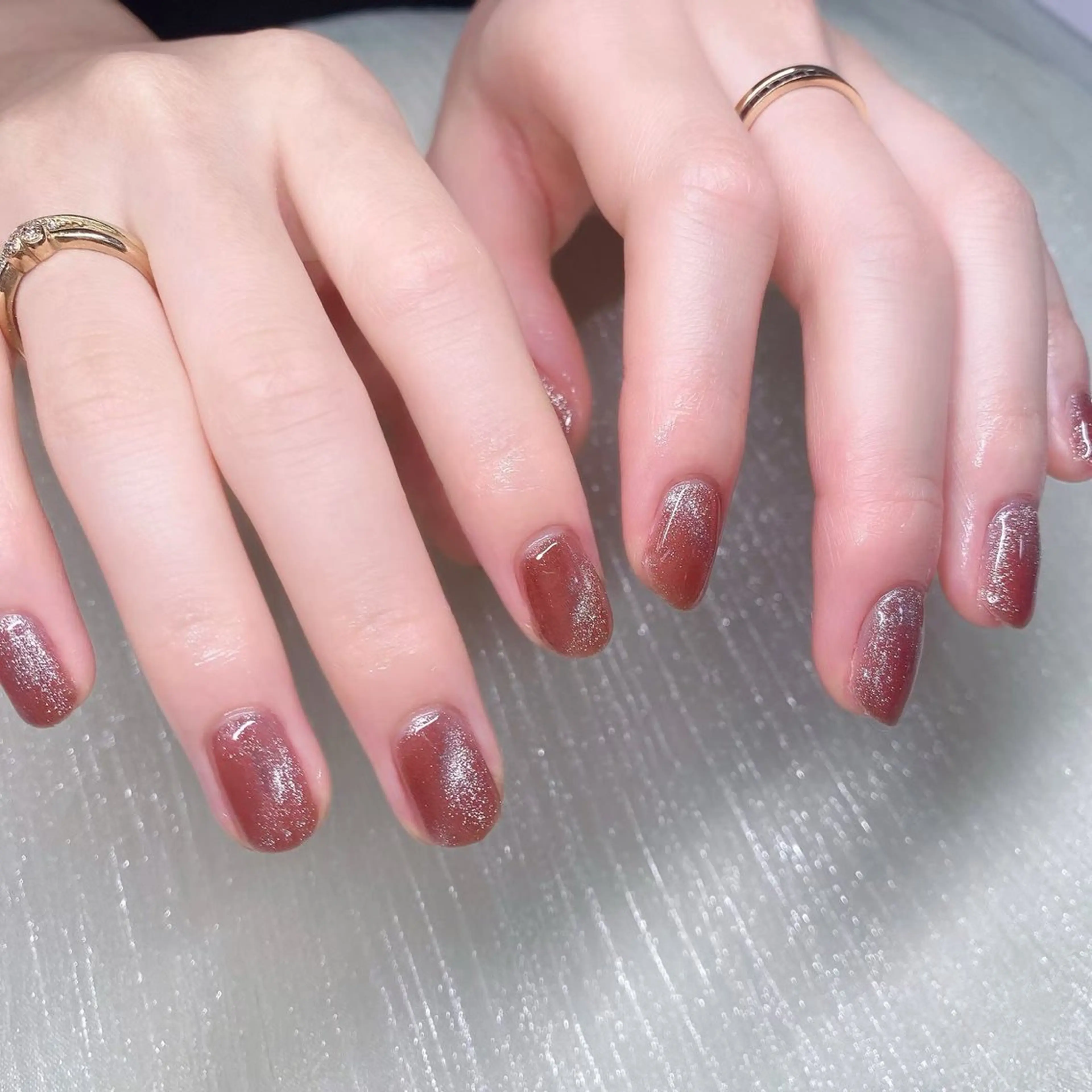 ネイル 長さ出し マグネットネイル ハンドネイル Nailist SUZU所属・Nailist suzuのネイルデザイン