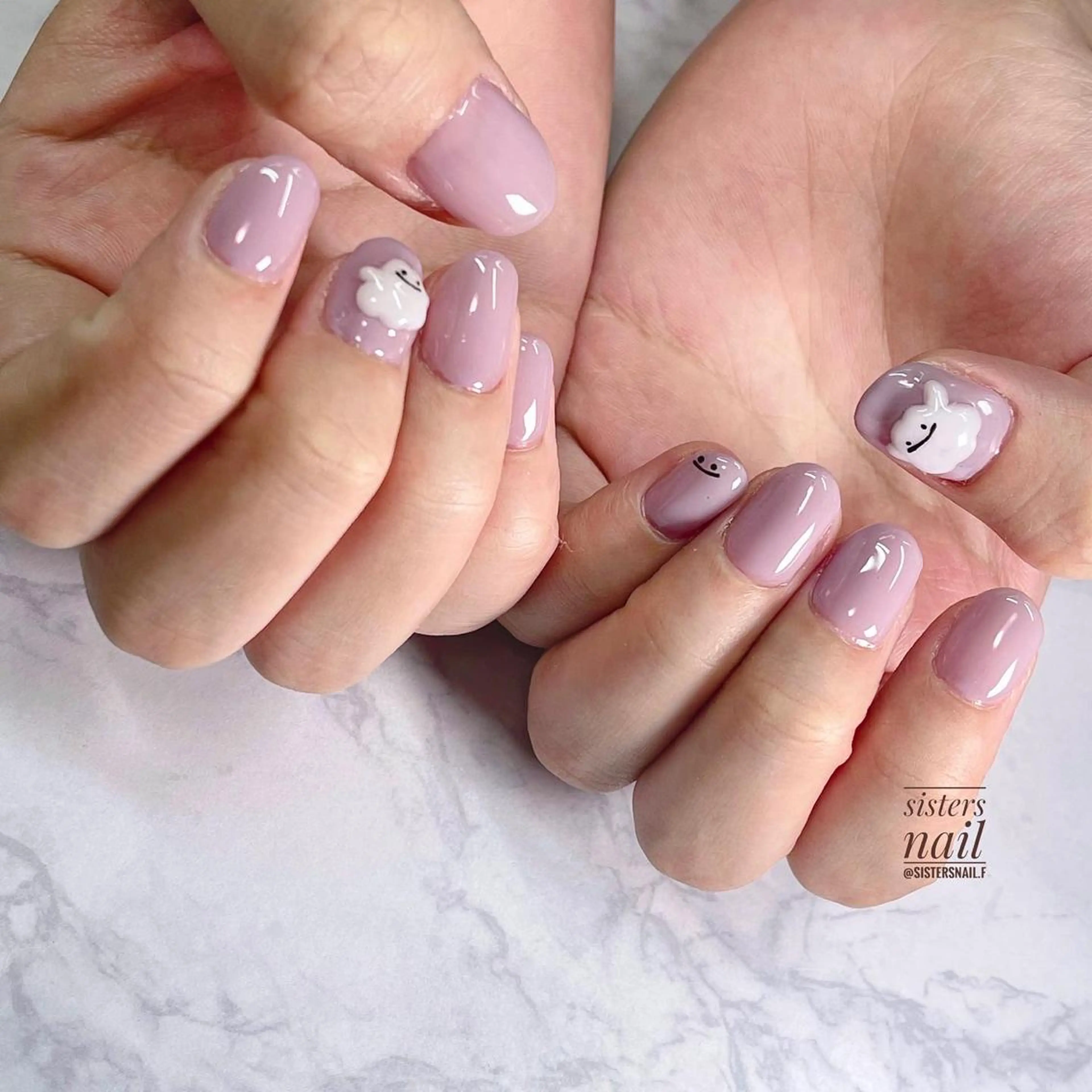 ネイル アートネイル ワンカラーネイル シンプルネイル 夏ネイル sisters nail.fのネイルデザイン