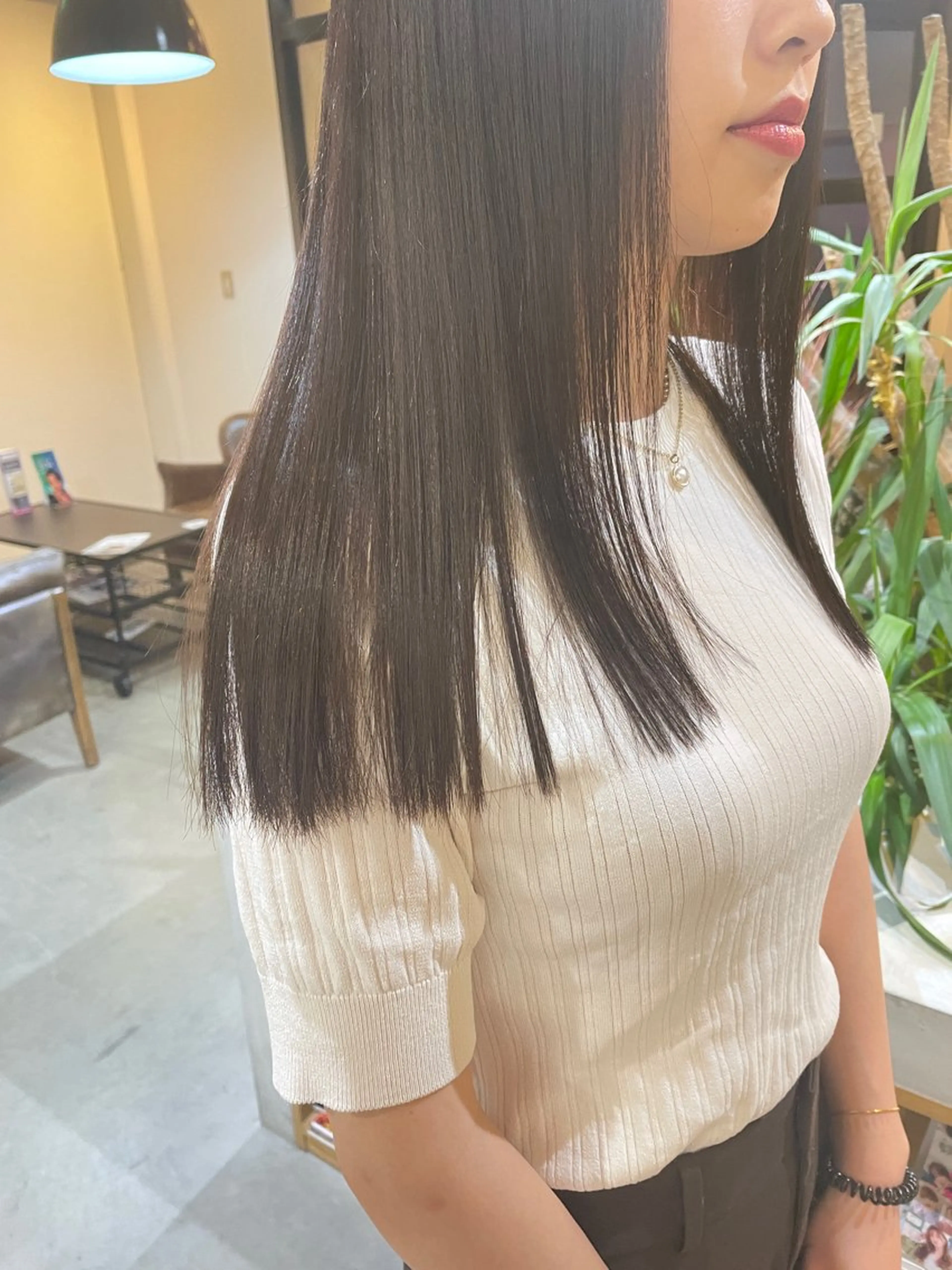 No.1 美髪🪞🫧】🩵カット＋髪質改善カラー＋酸性ストレート🤍の写真