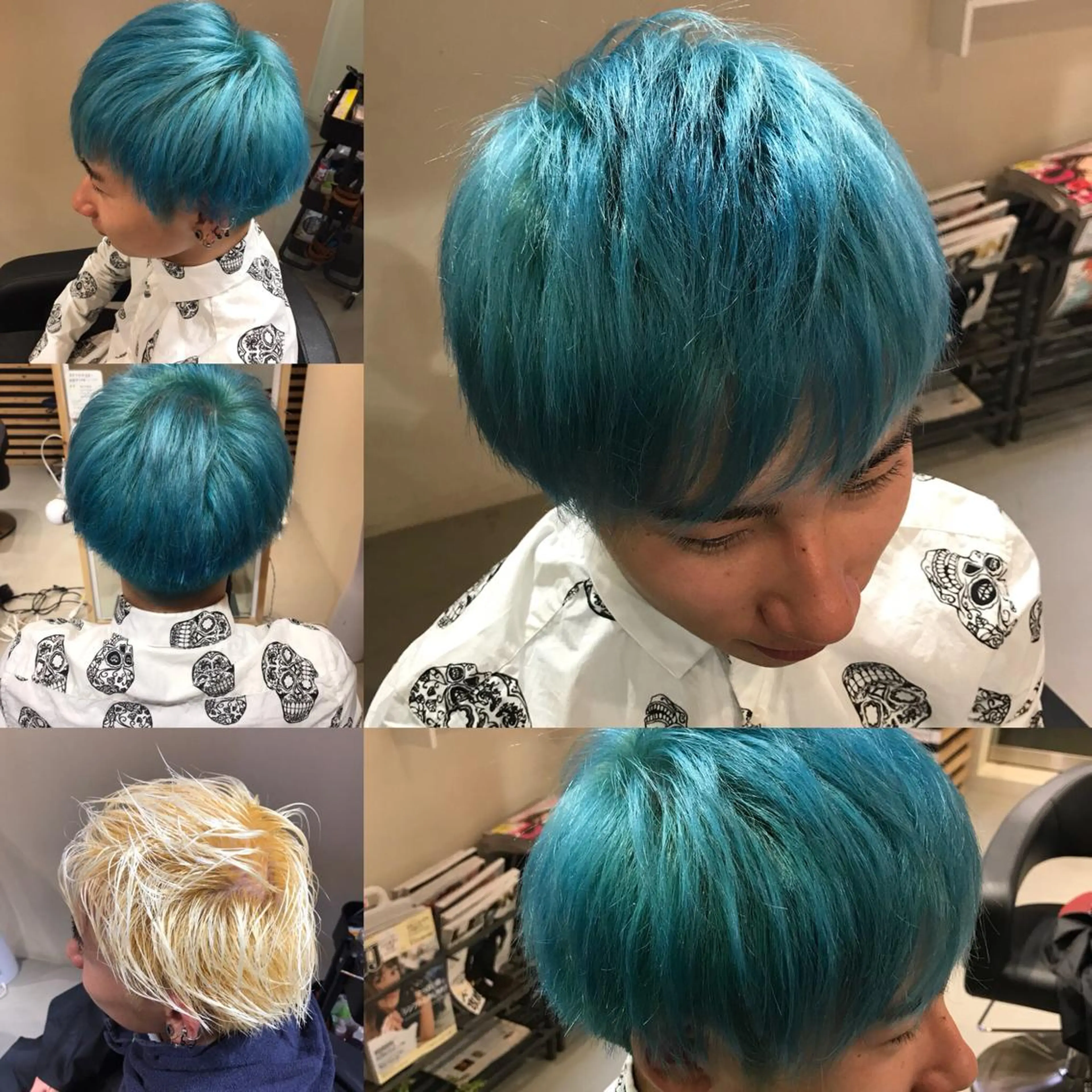 ショート カラー メンズ メンズブリーチ ブリーチ ヘアカラー 大久保 隆蔵のヘアスタイル