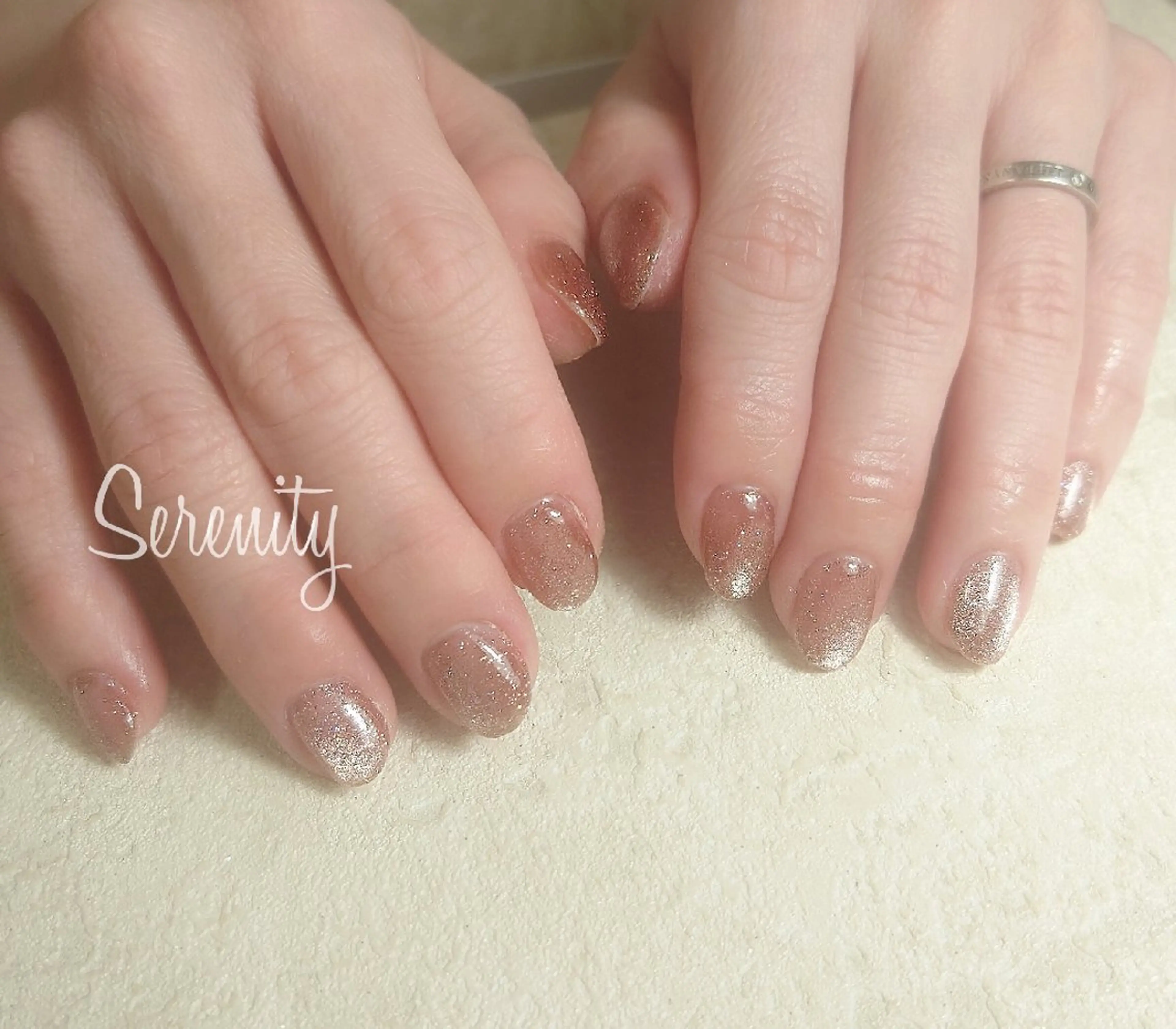 ネイル フラッシュネイル フラッシュマグ マグネットネイル マグネットワンカラー ワンカラーネイル ハンドネイル nail  serenityのネイルデザイン