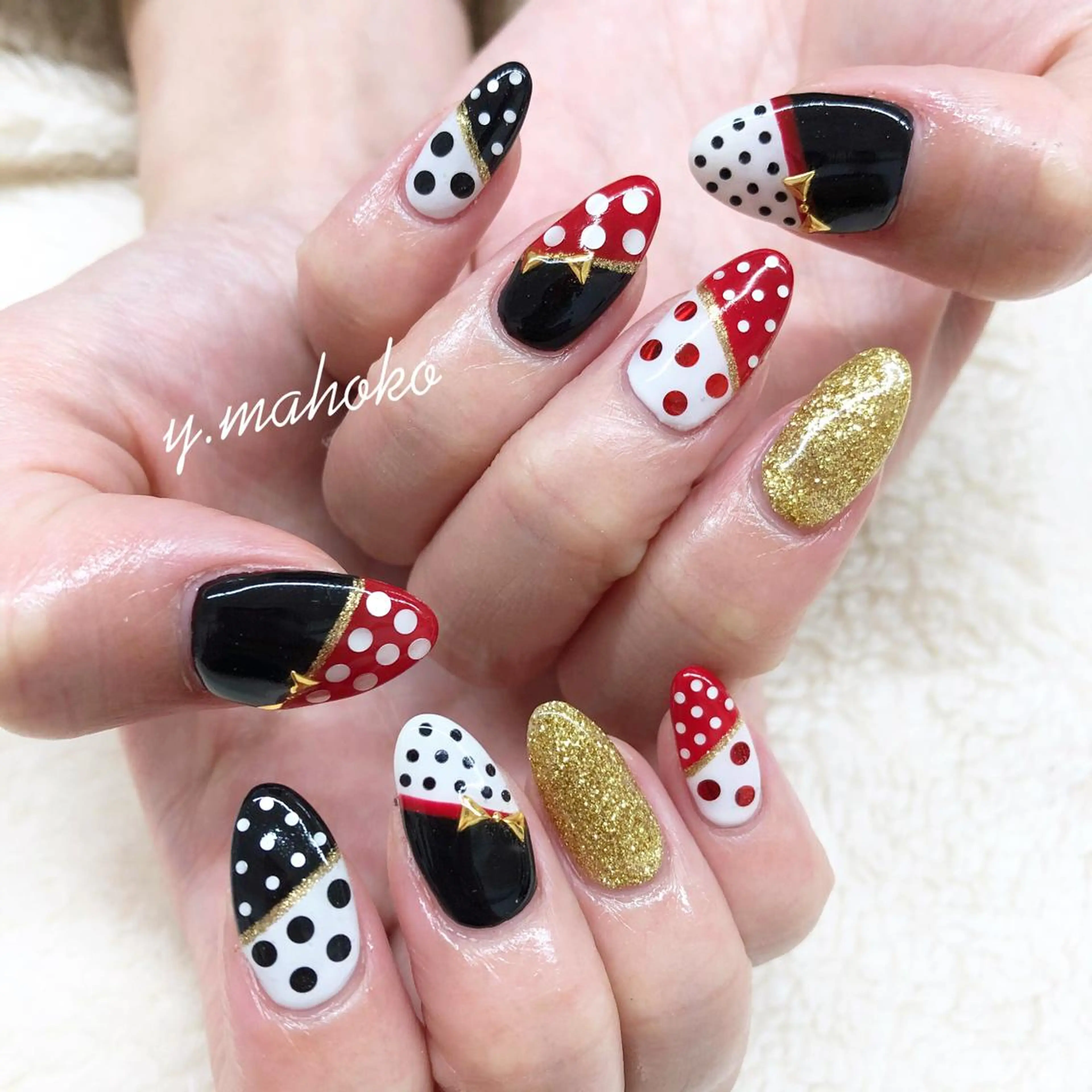 ネイル ハンドネイル She nail studio 原宿所属・パラジェル有/ スカルプ/mahoのネイルデザイン