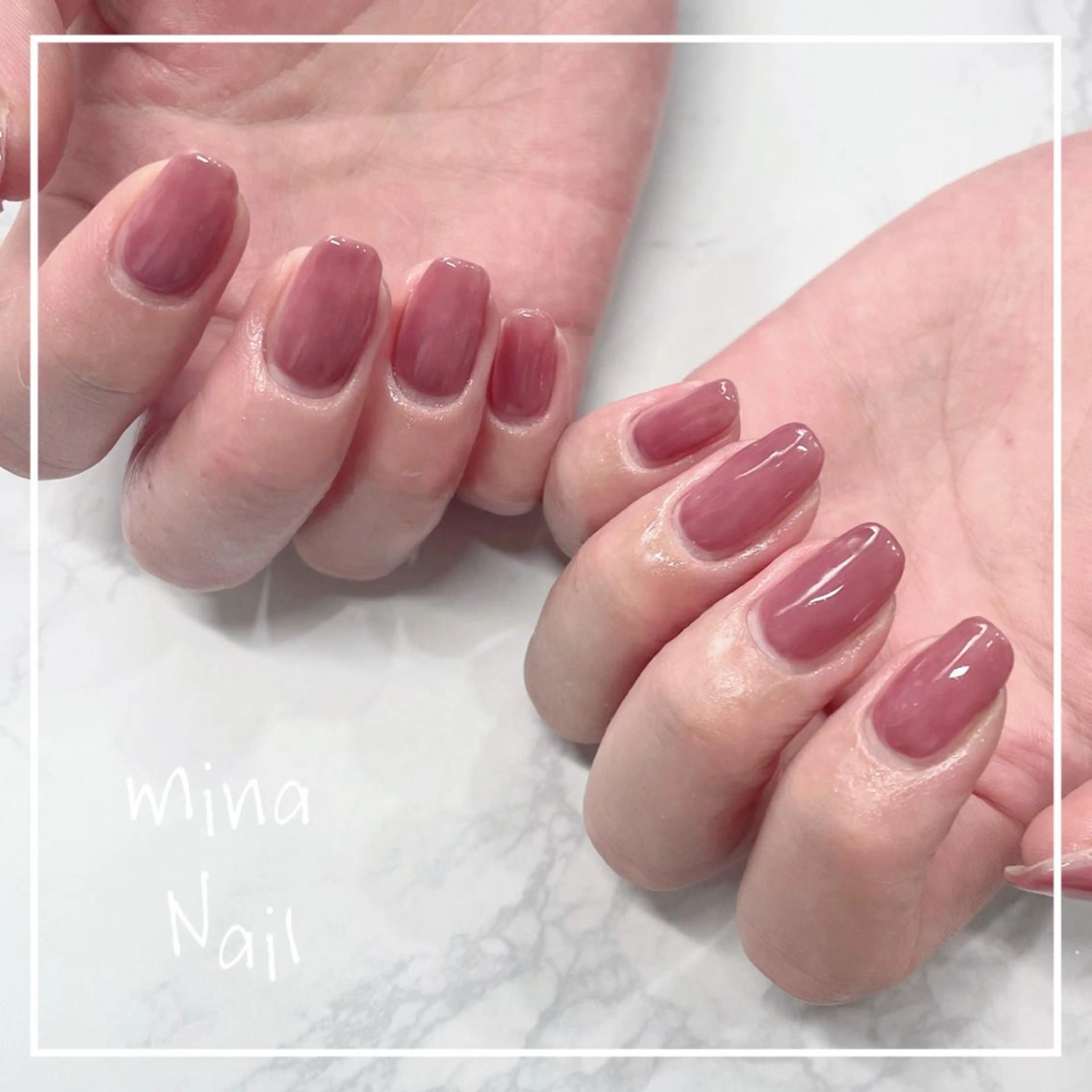 ネイル ワンカラーネイル mina Nailのネイルデザイン