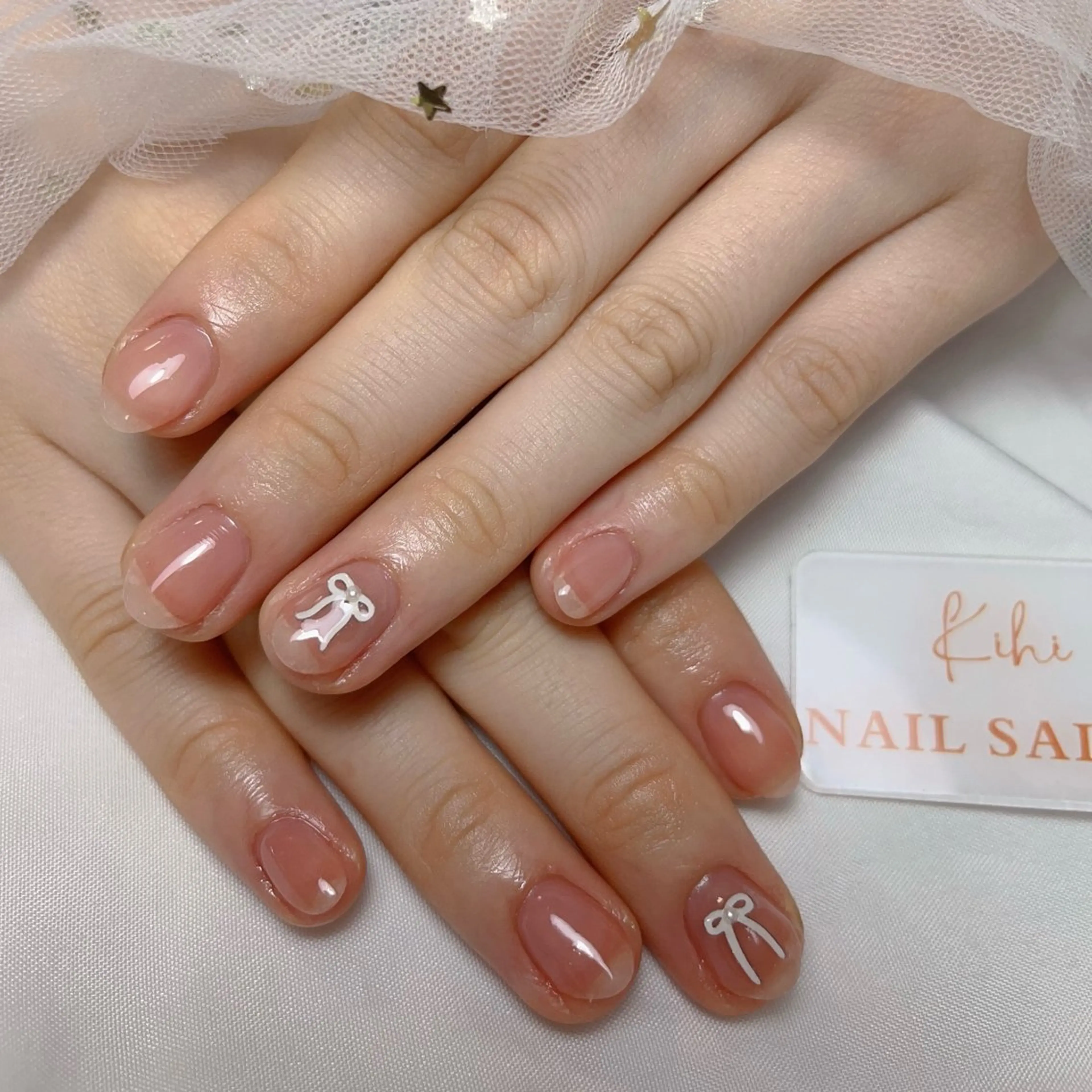 ネイル アートネイル フレンチネイル ジェルネイル グラデーション 韓国ネイル ハンドネイル 💕鈴木ユリ パラジェル/オフ無料のネイルデザイン