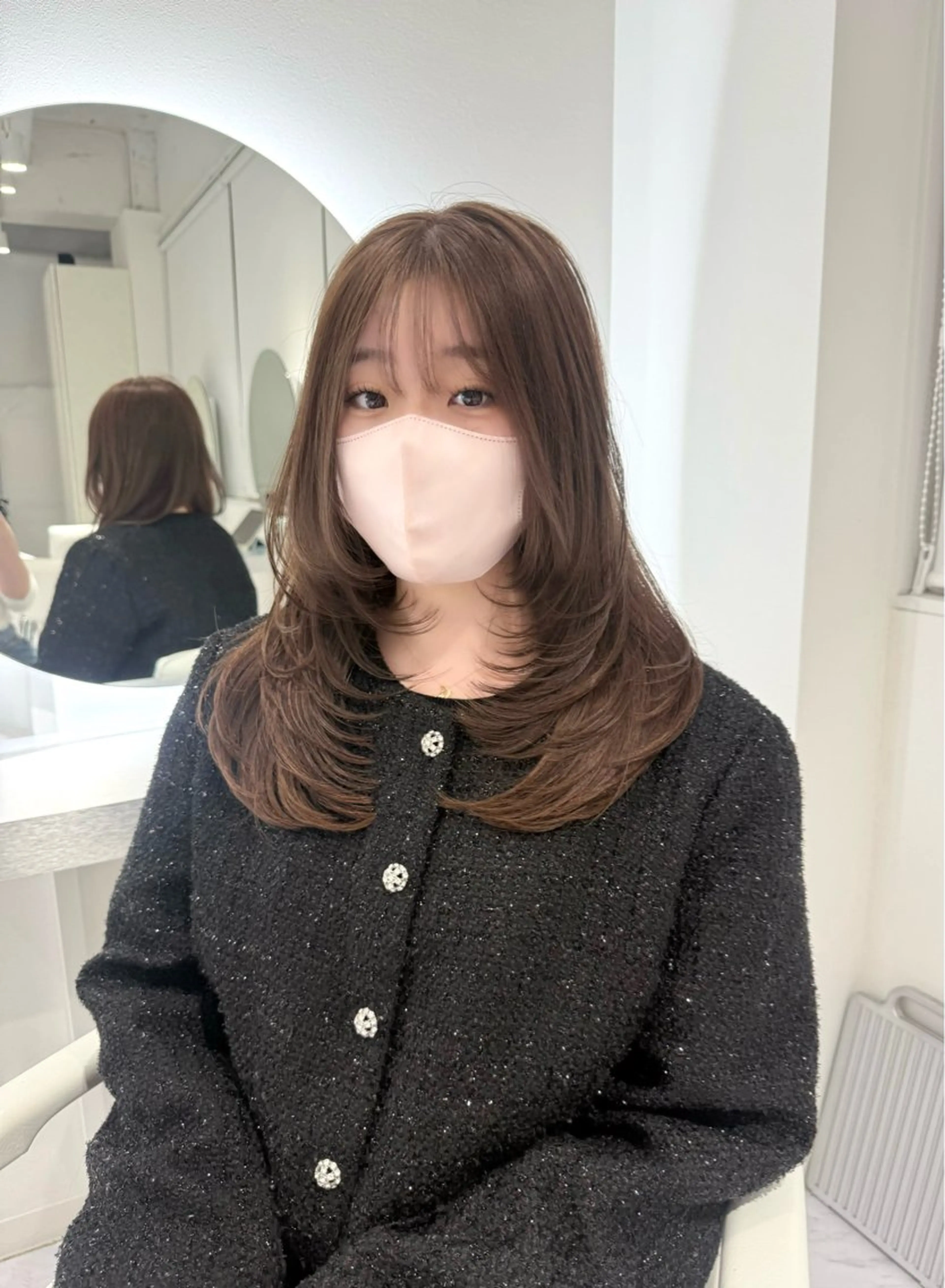 ロング カラー ベージュカラー 透明感カラー レイヤーカット レイヤーカット🫧 🎀Tomoka🎀のヘアスタイル