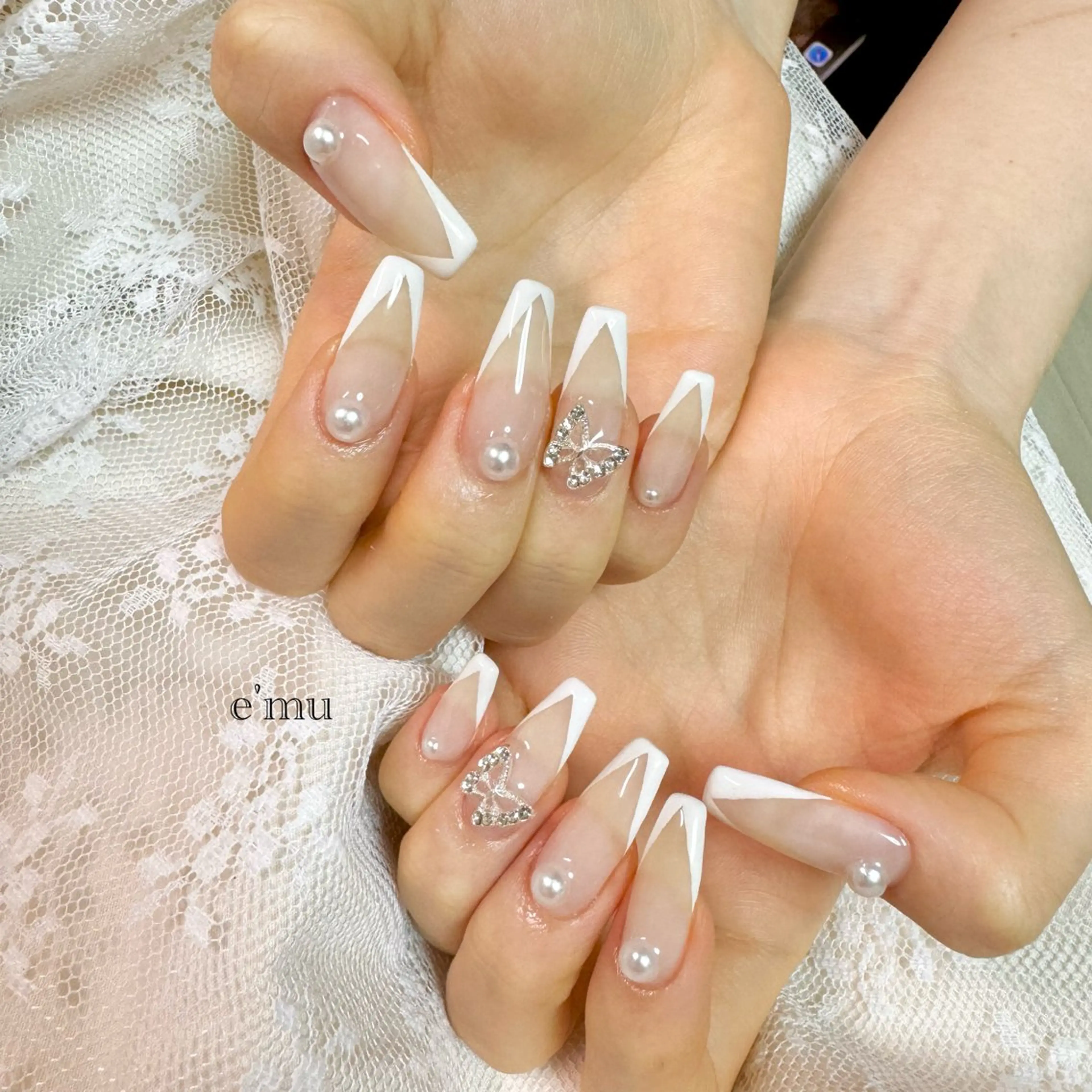 ネイル ワンホンネイル ハンドネイル nail salon e'mu💐のネイルデザイン