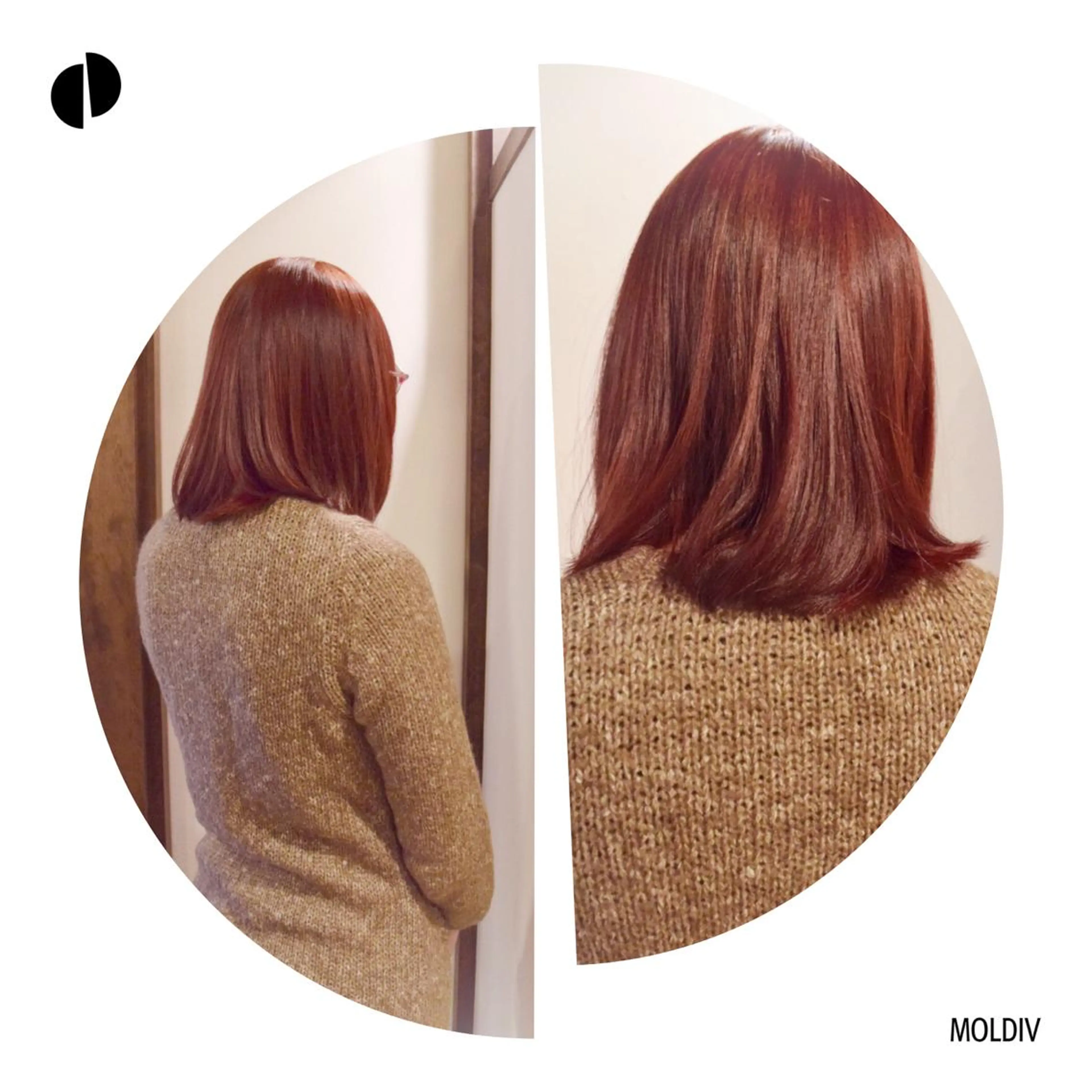 ミディアム カラー ブリーチ ボルドーカラー ハイトーンカラー レッドカラー ✨縮毛矯正✨髪質改善 ナカシマ ユミのヘアスタイル