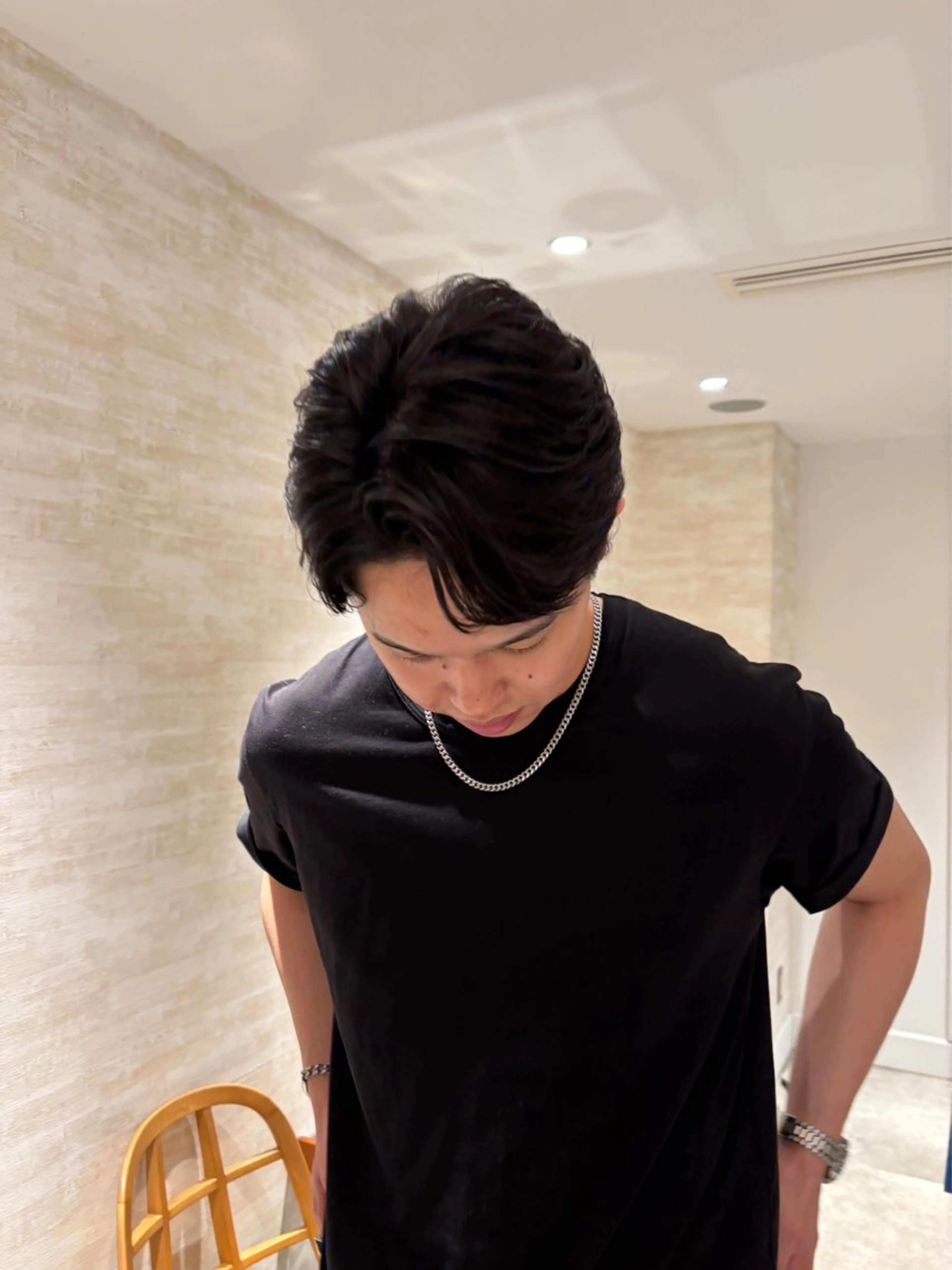 ショート パーマ メンズ メンズパーマ ニュアンスパーマ カット パーマ 🫧Miyu /ブロー🫧のヘアスタイル