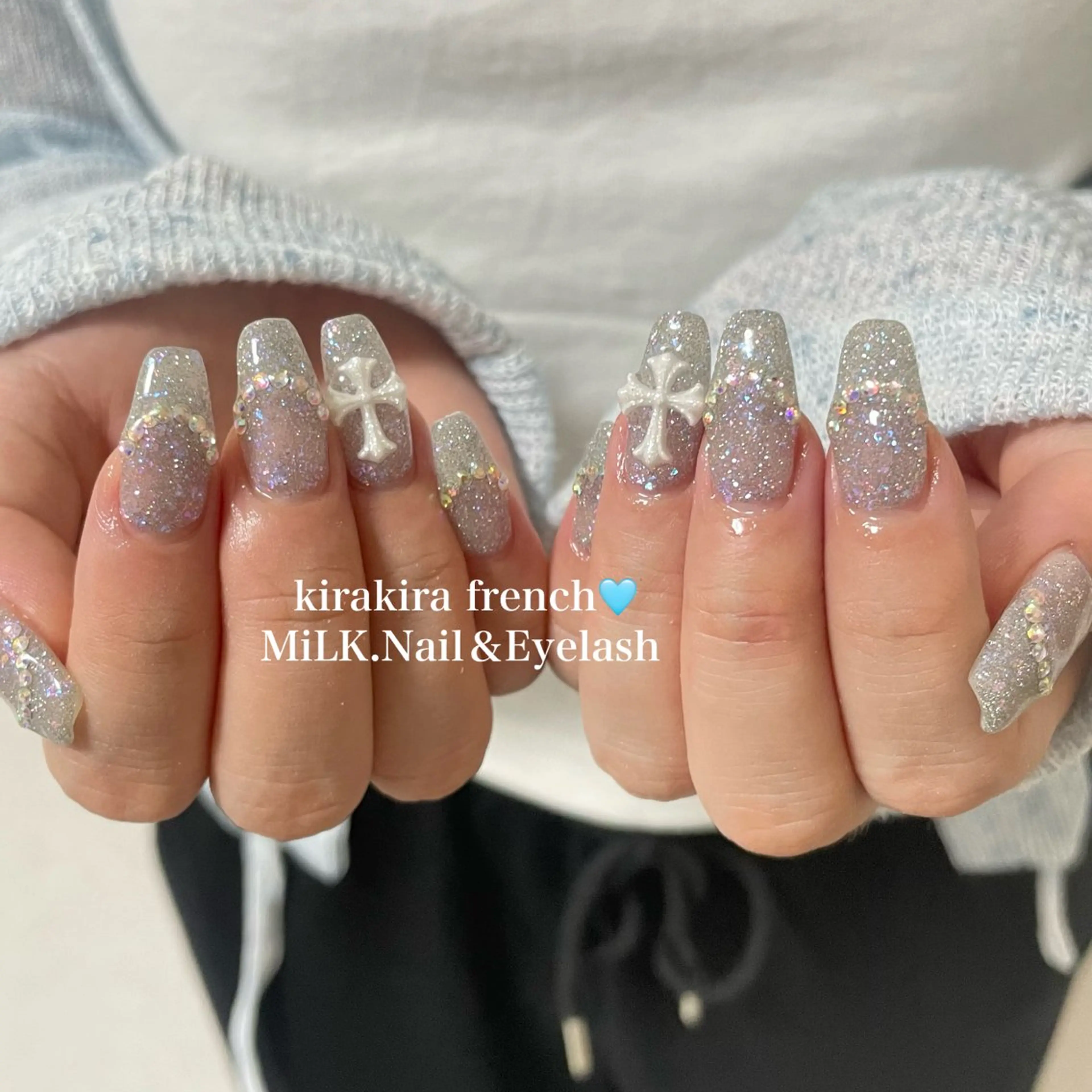 ネイル ハンドネイル MiLK.   Nail&Eyelash所属・MiLK. wakaのマツエク・マツパデザイン
