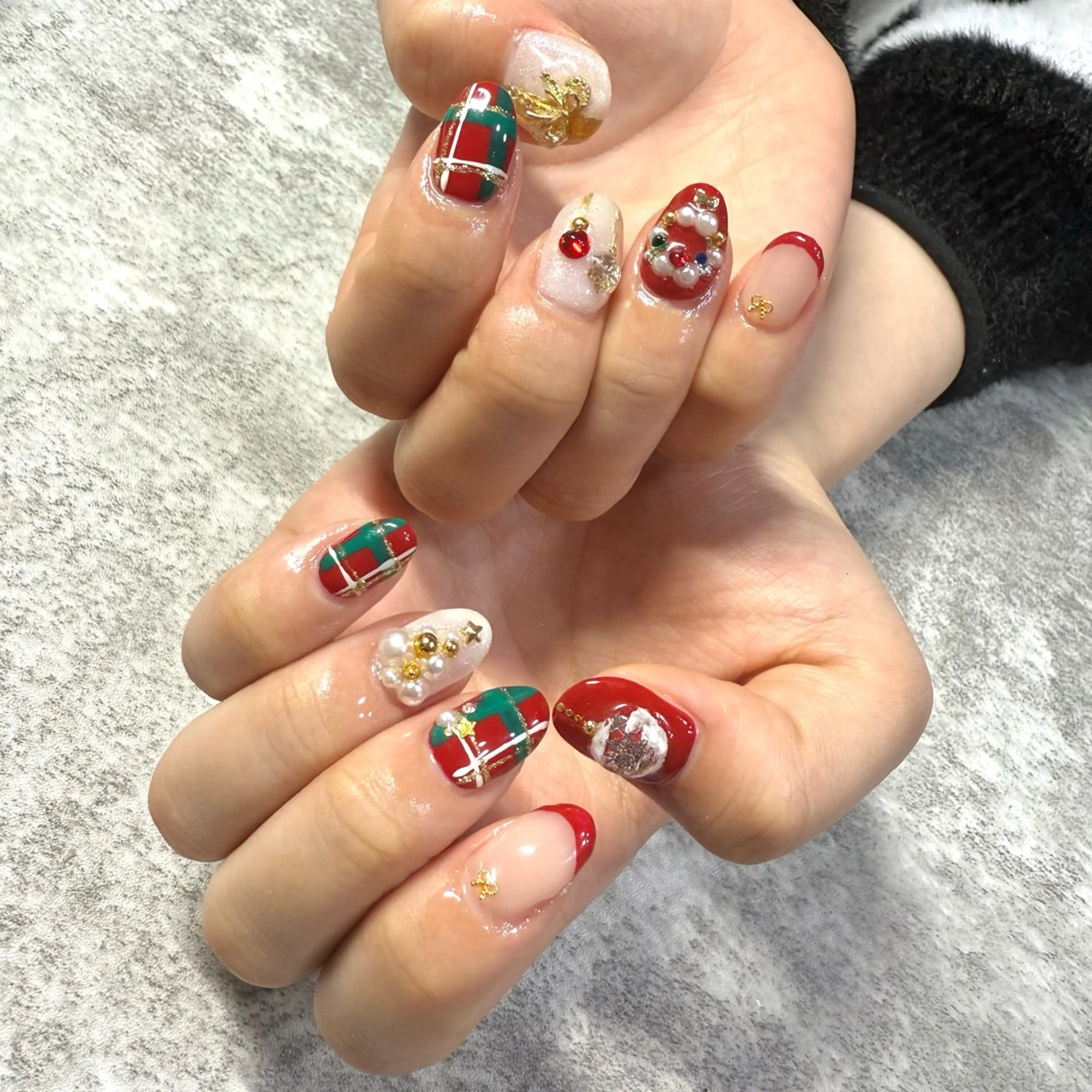 ネイル 冬ネイル クリスマス ハンドネイル ★Rinail... .のネイルデザイン