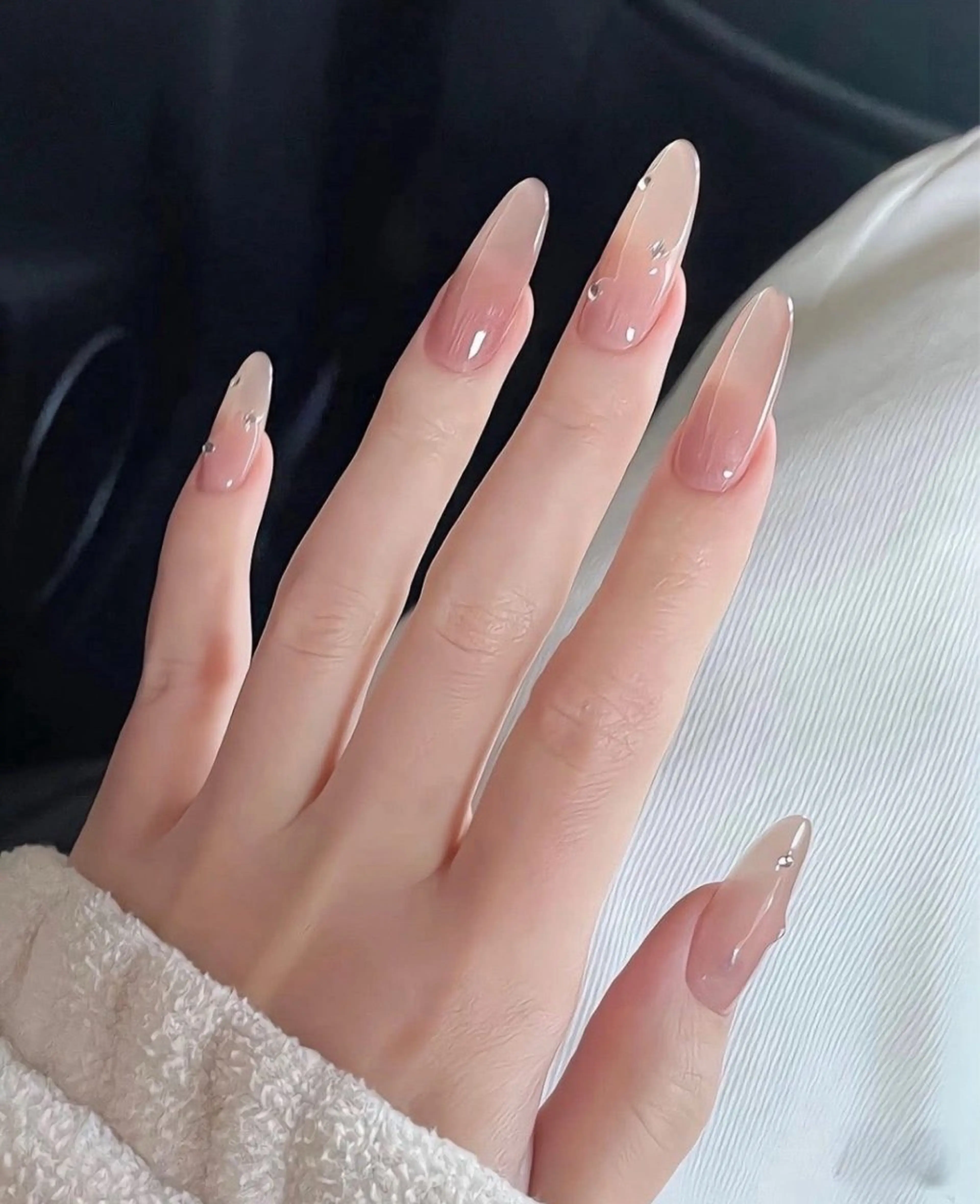 ケア込み・チップ長さ出し10本ワンカラー🩷の写真