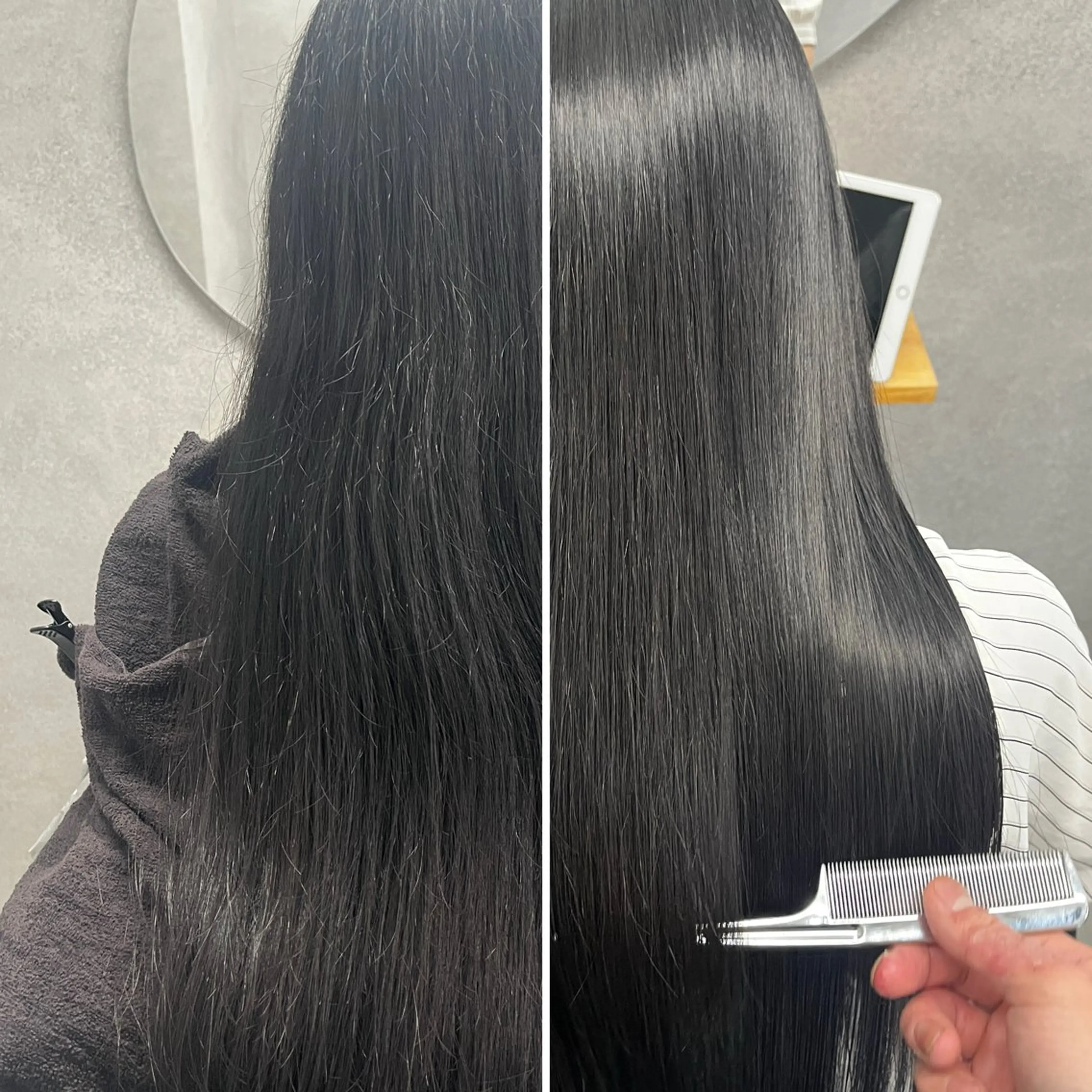 ミディアム 縮毛矯正 縮毛矯正専門家/ 髪質改善/店長辻部のヘアスタイル