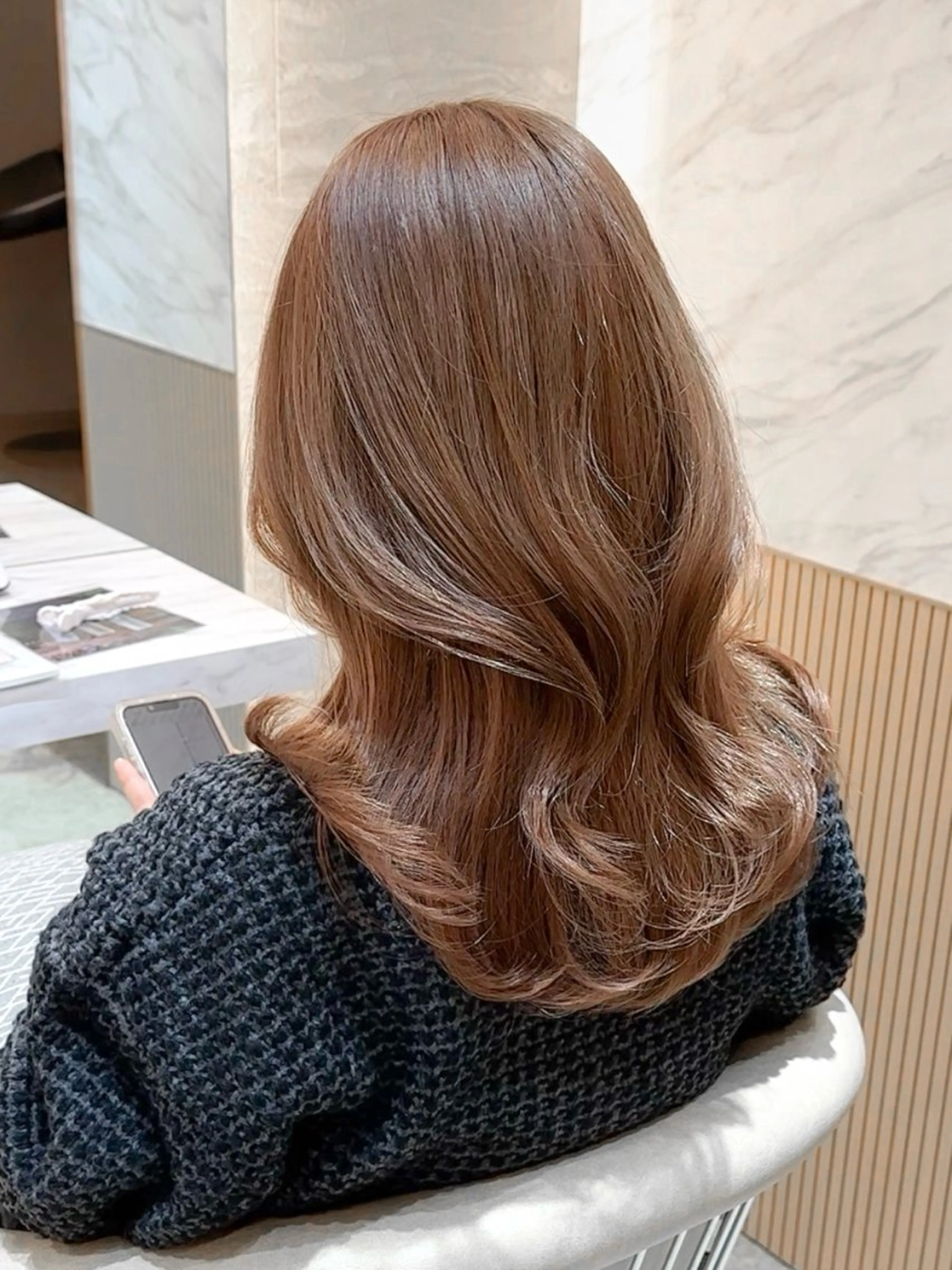 ミディアム 縮毛矯正/韓国ヘア /レイヤー🎀ミズキのヘアスタイル