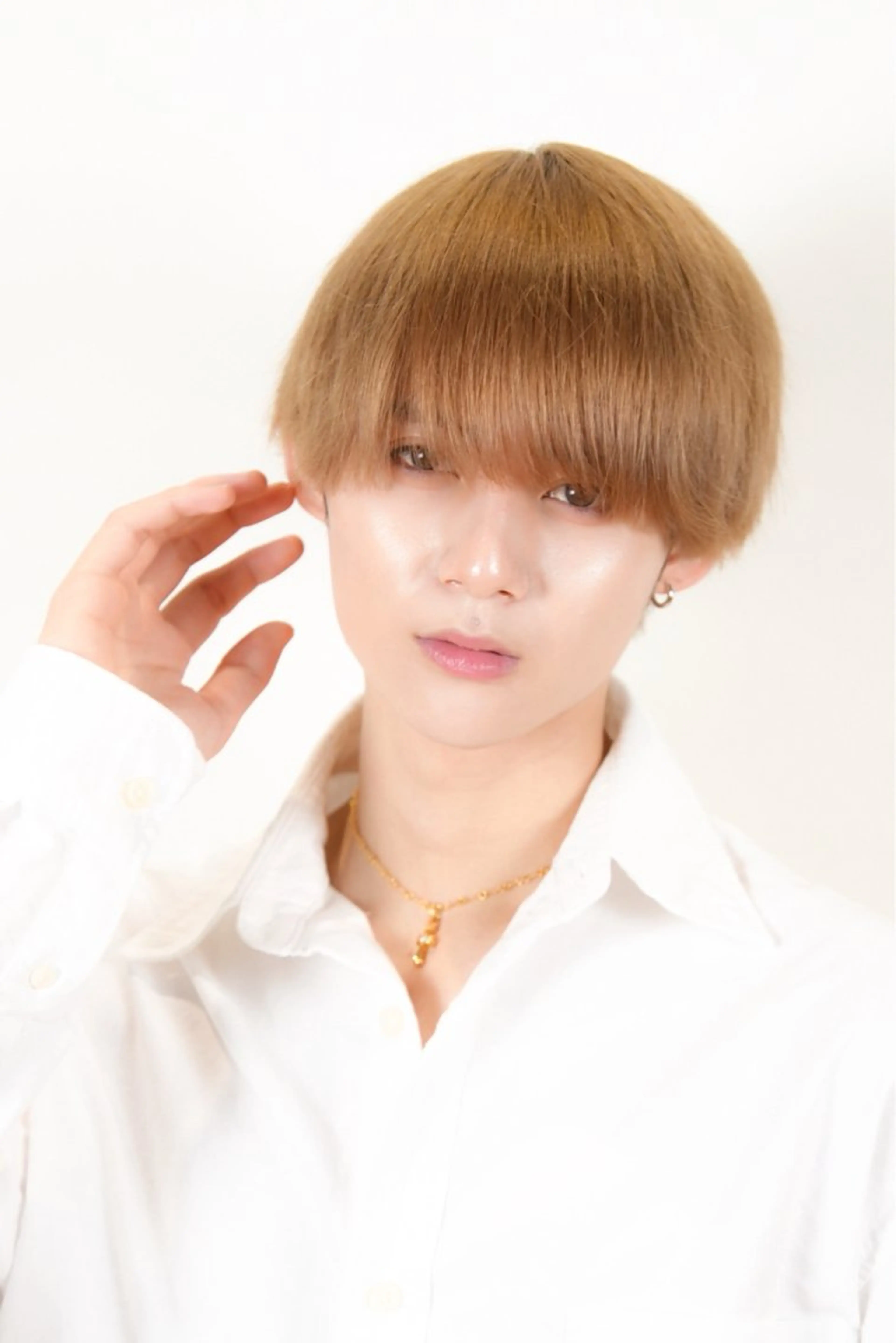 ミディアム カラー メンズ シースルーマッシュ/ メンズ/KYOHEIのヘアスタイル