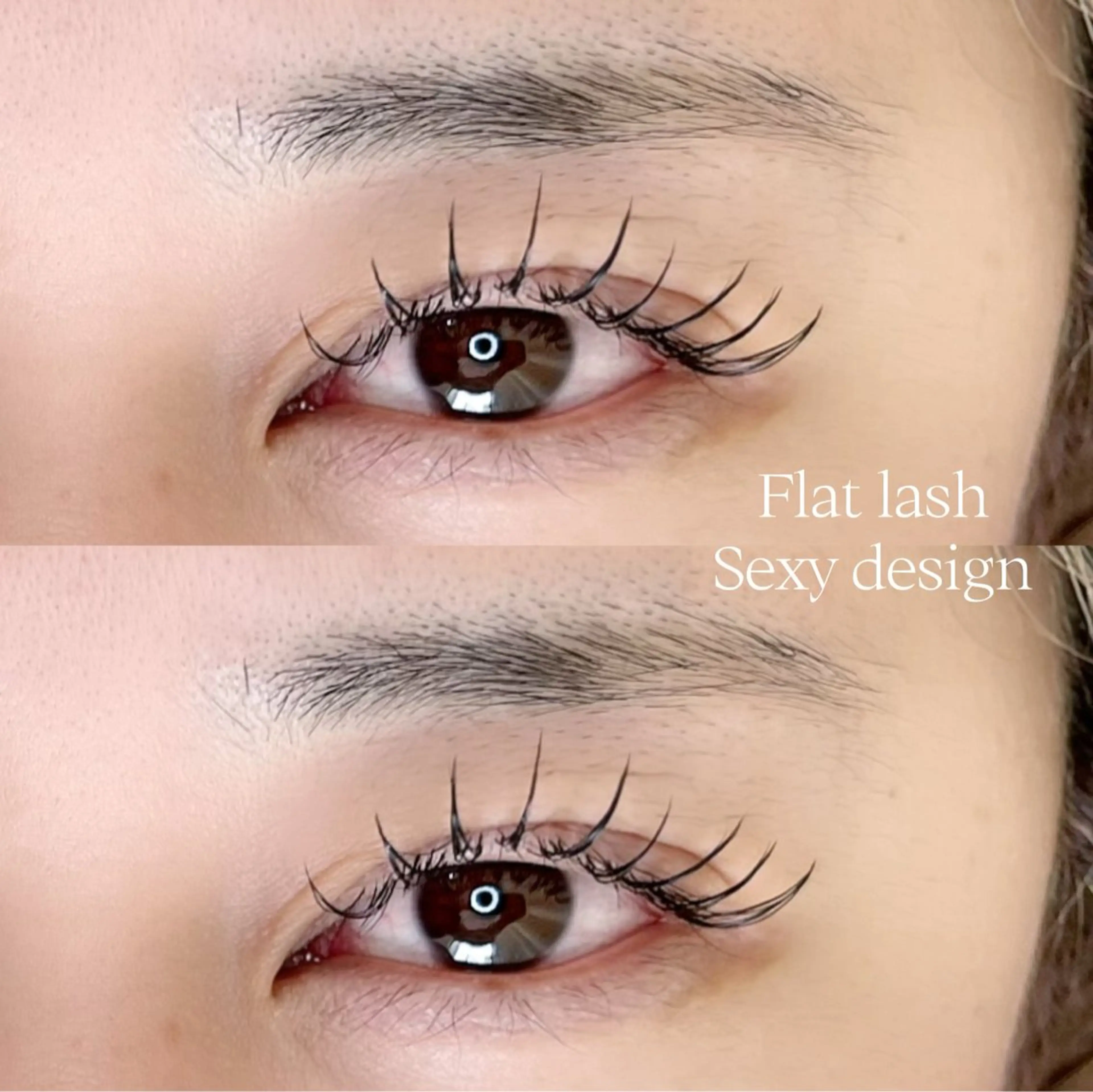 マツエク・マツパ フラットラッシュ 目尻長め マツエク Luana anriのマツエク・マツパデザイン