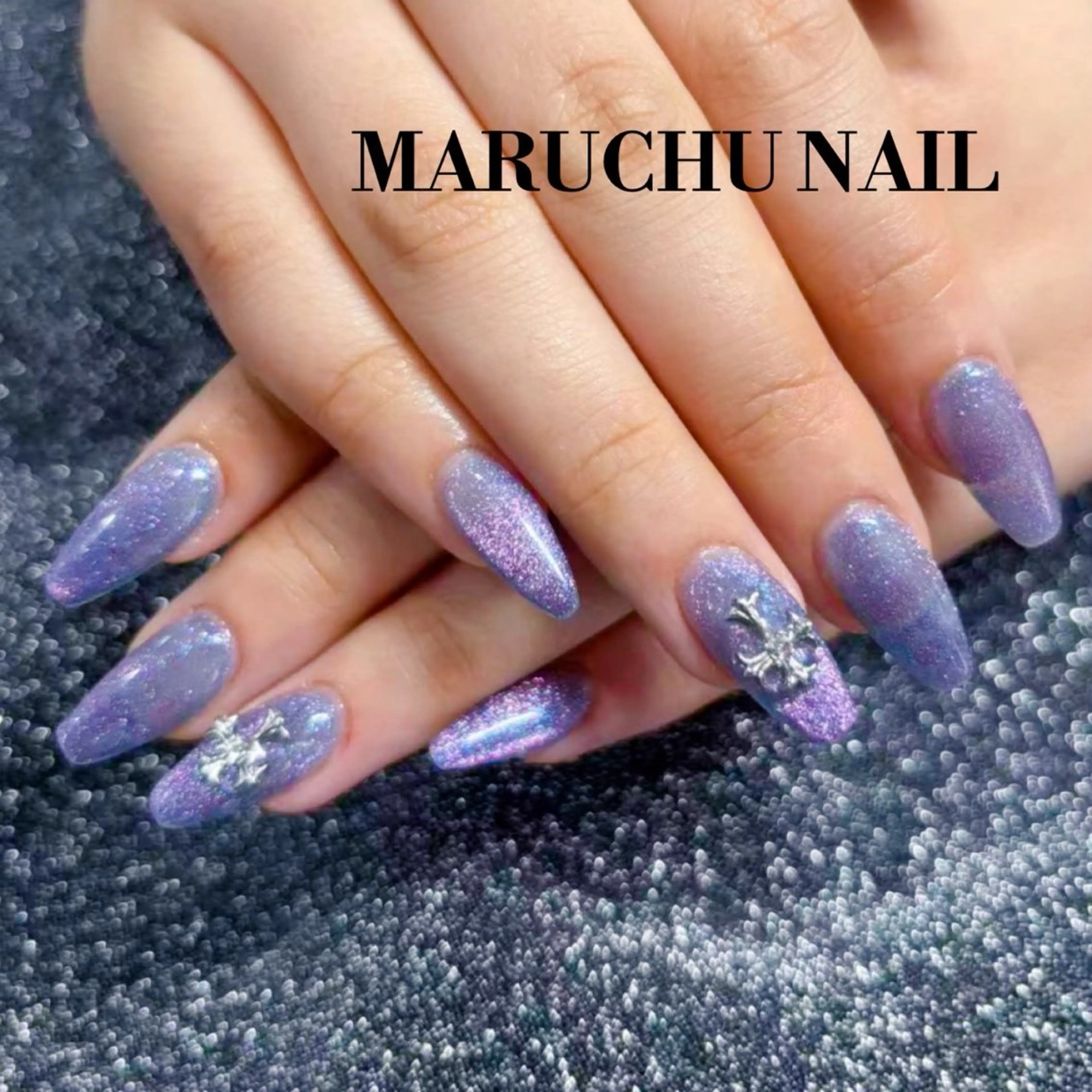 ネイル マグネットネイル マグネットワンカラー ワンカラーネイル MARUCHU💋 SAYAKAのネイルデザイン