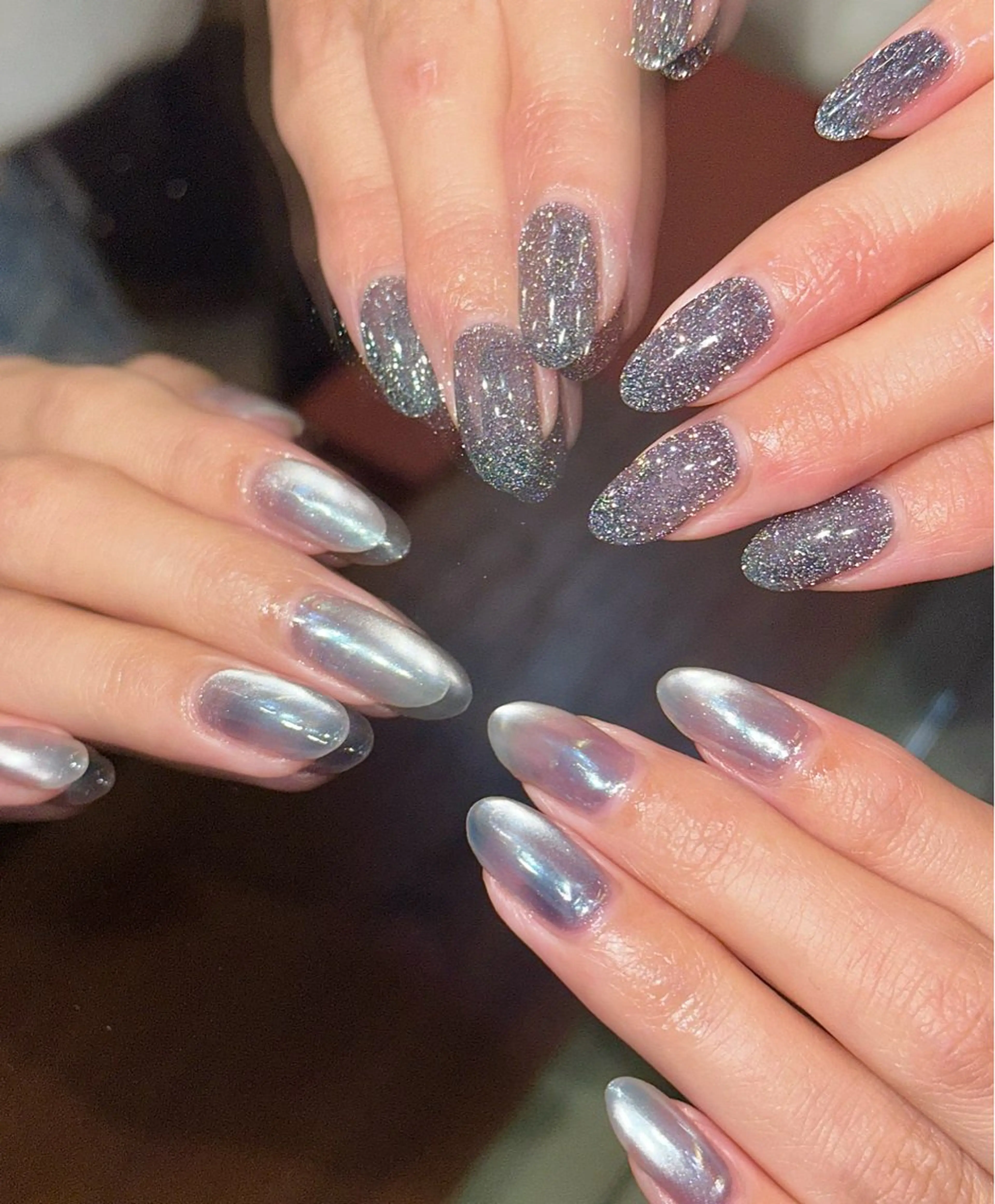 ネイル フラッシュネイル マグネットネイル ハンドネイル m_nail所属・O Mayaのネイルデザイン