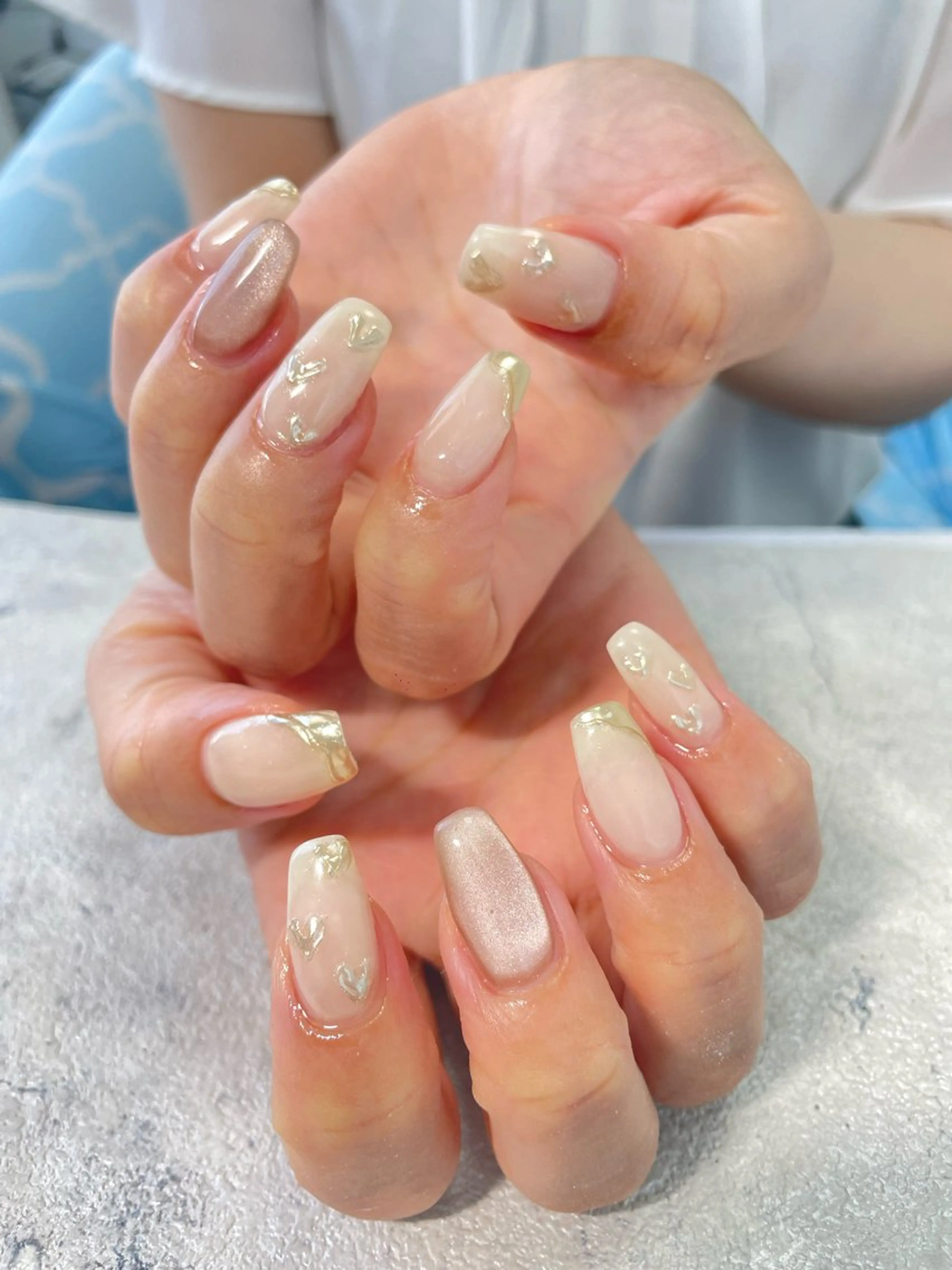 ネイル ミラーネイル はるひな ねいるのネイルデザイン