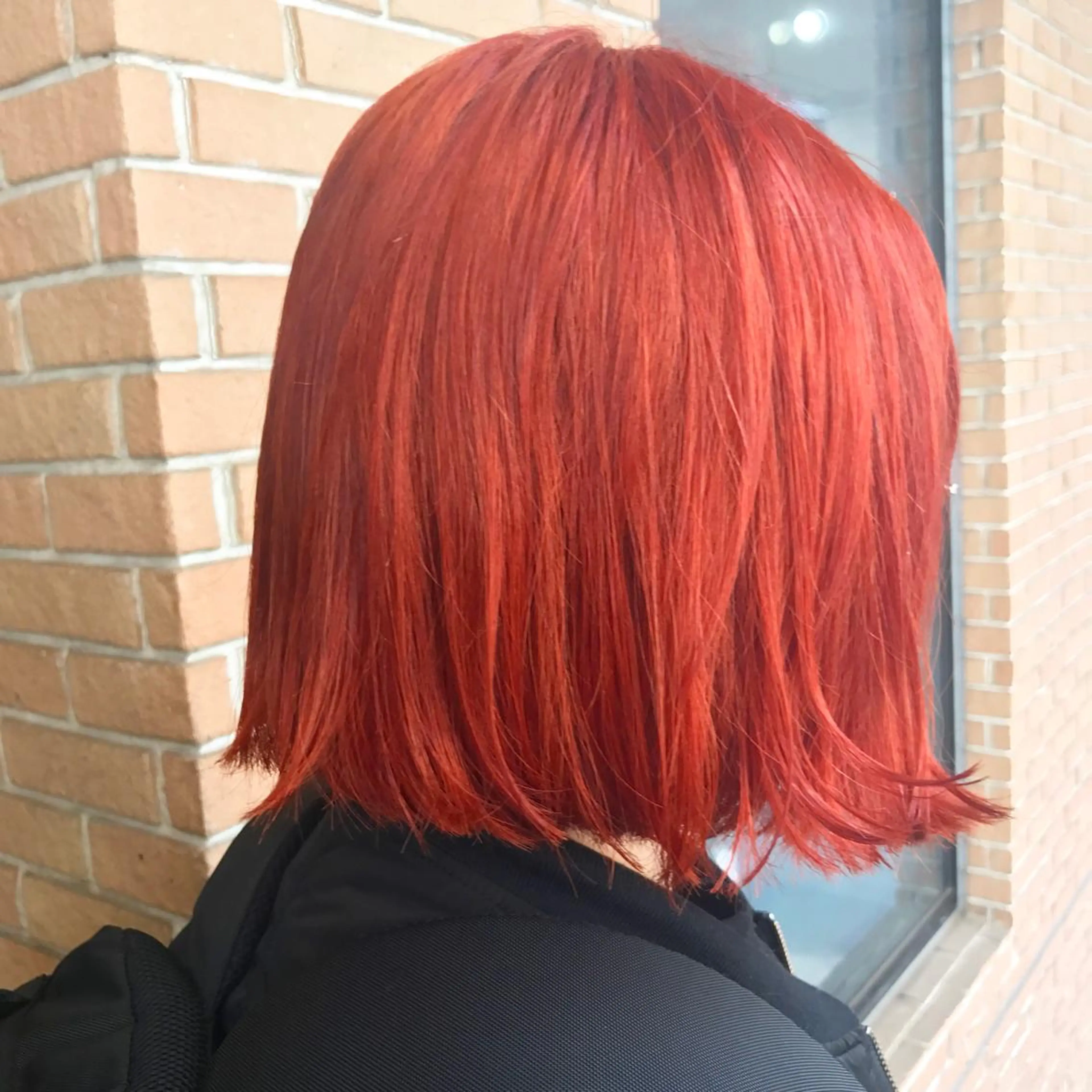 ショート カラー ダブルカラー オレンジ サロンドミルク 原宿のヘアスタイル