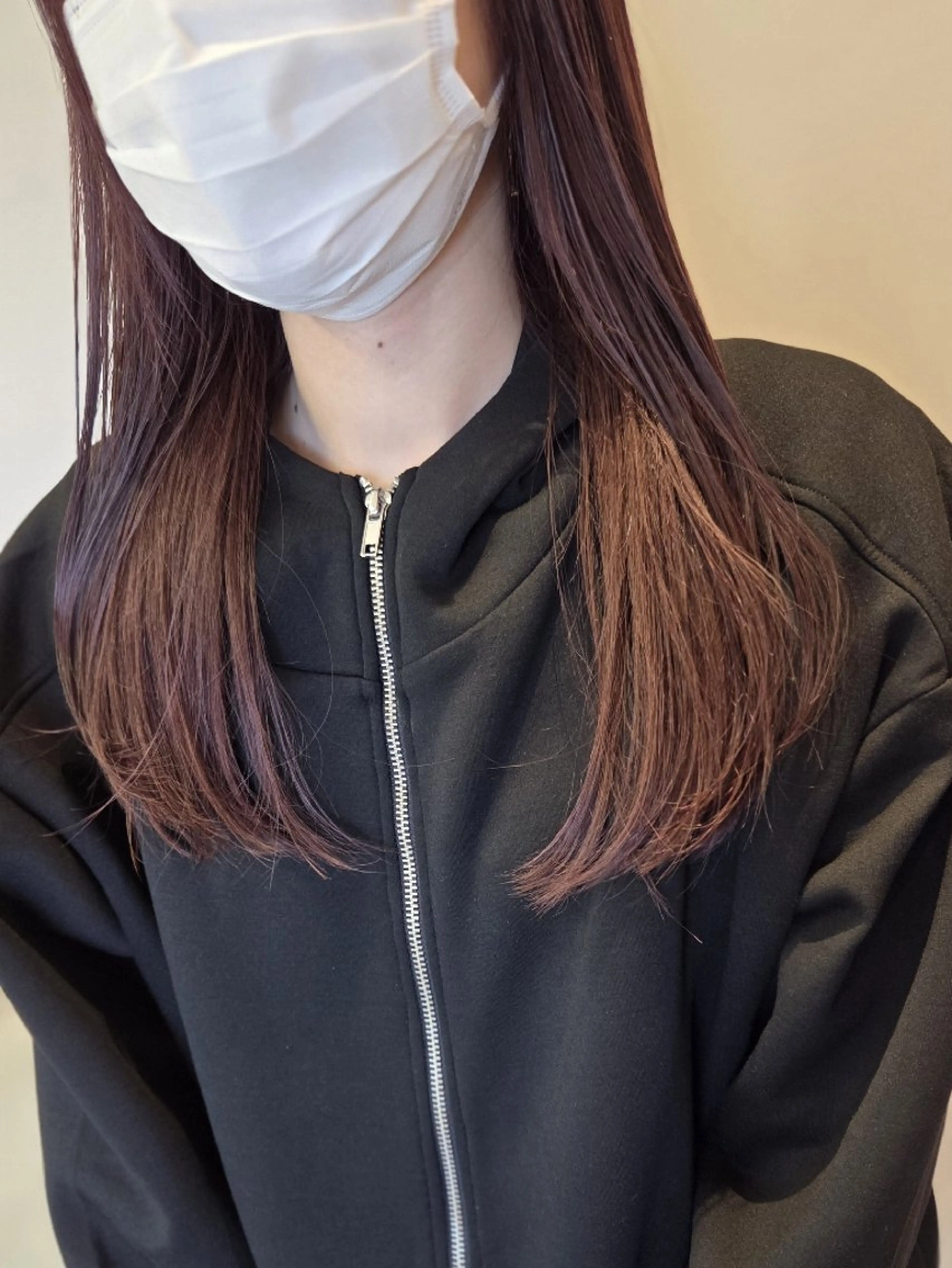 ロング カラー 透明感カラー ラベンダーカラー ピンクカラー ピンクラベンダー カット ヘアカラー トリートメント Era Hatsuneのヘアスタイル