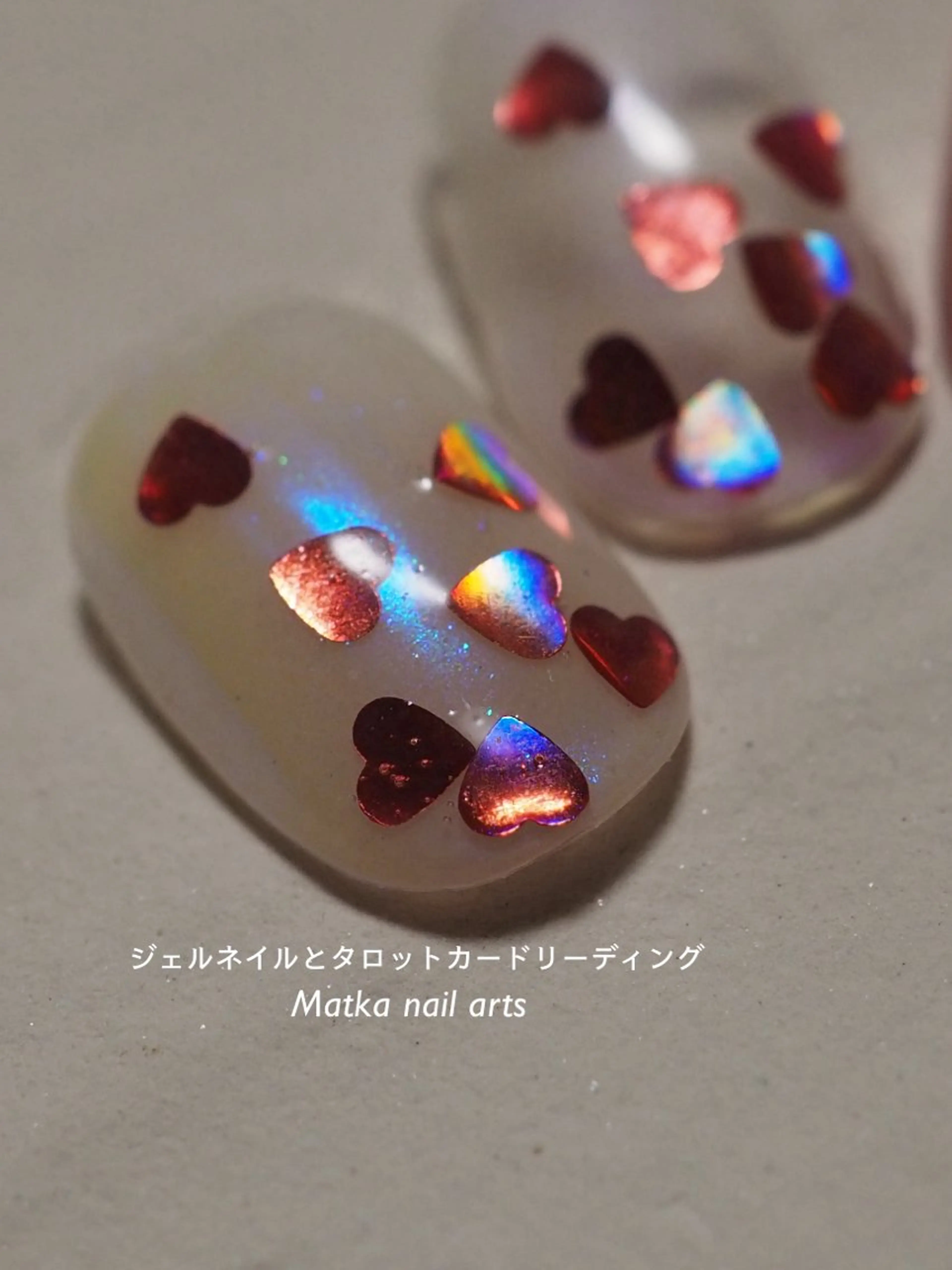 ネイル ハート ショートネイル ネイルとタロット/ ユウのその他イメージ