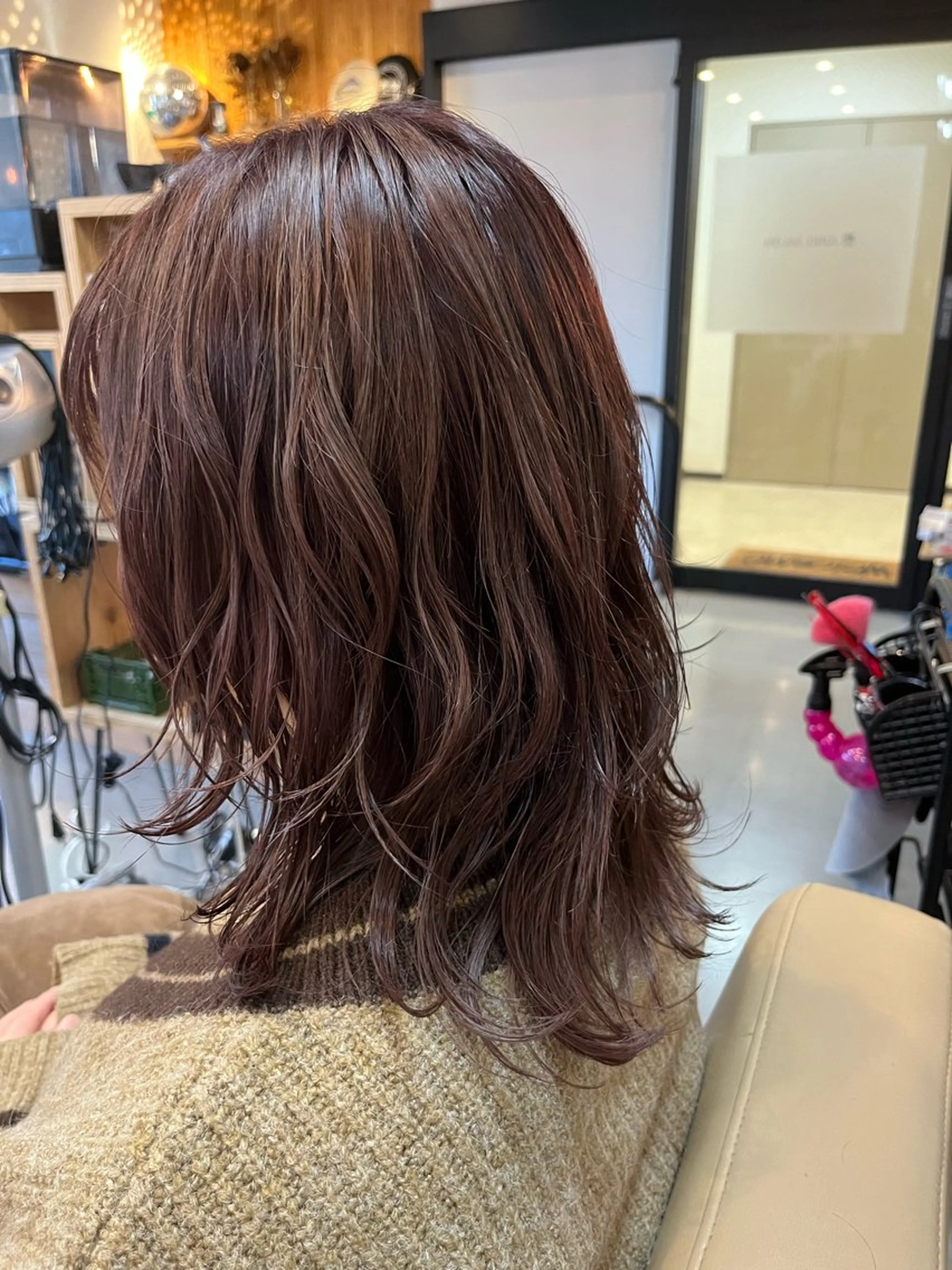 ミディアム カット ヘアカラー JUNO所属・阪神西宮★JUNO 川﨑温子のヘアスタイル