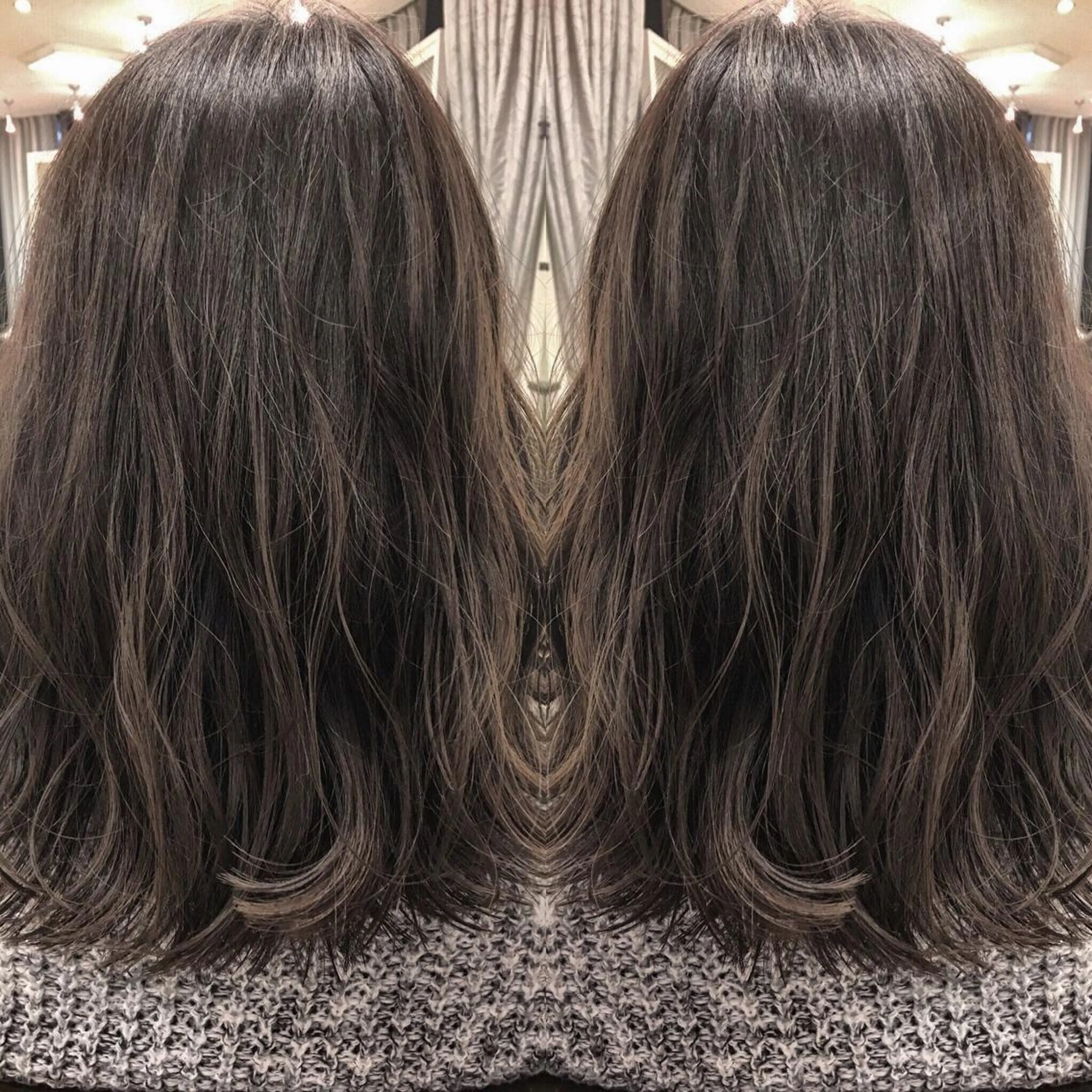 セミロング box  mico. mutsumiのヘアスタイル