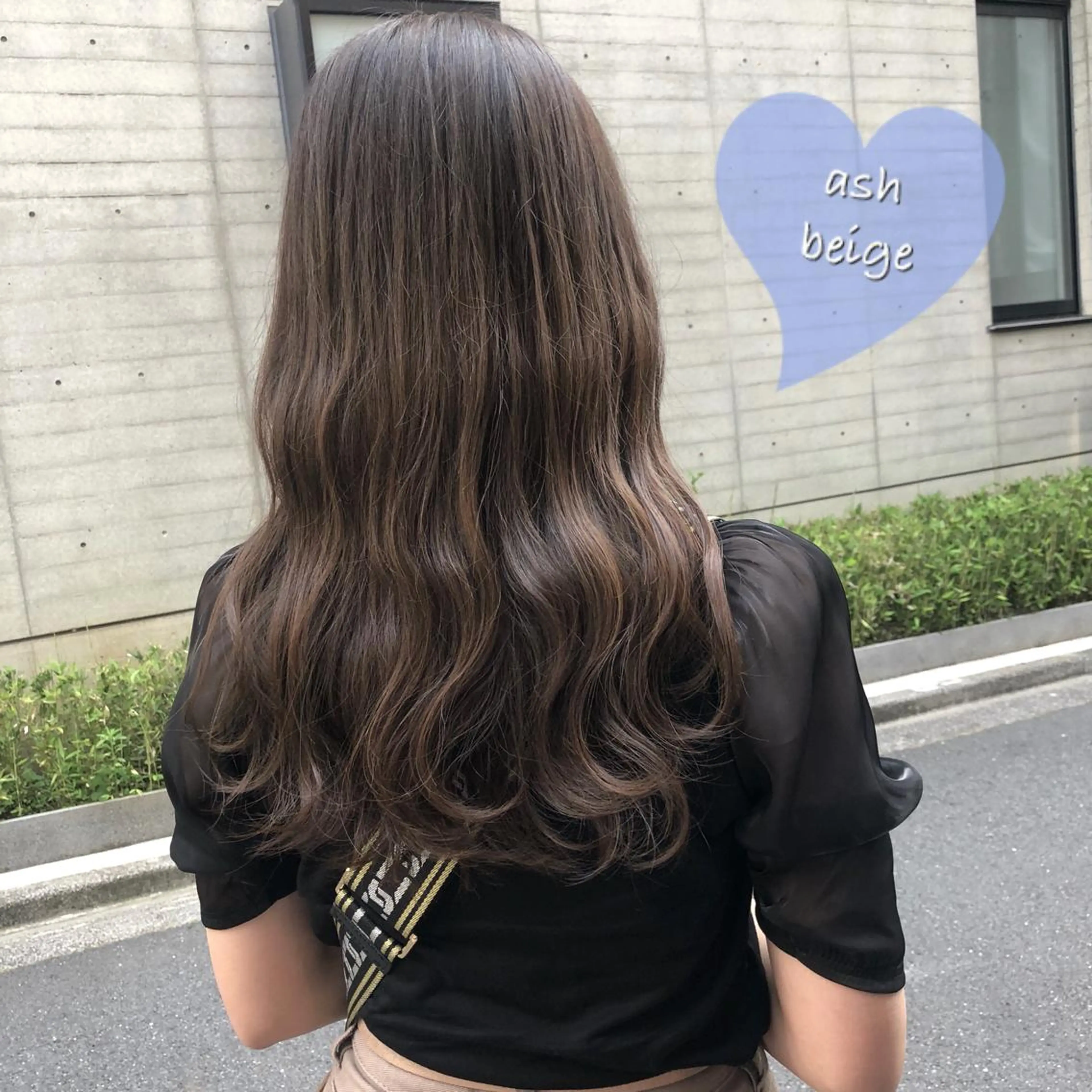 ロング ヘアカラー トリートメント ✨色持ちの良い艶 カラー✨蟹江真世のヘアスタイル