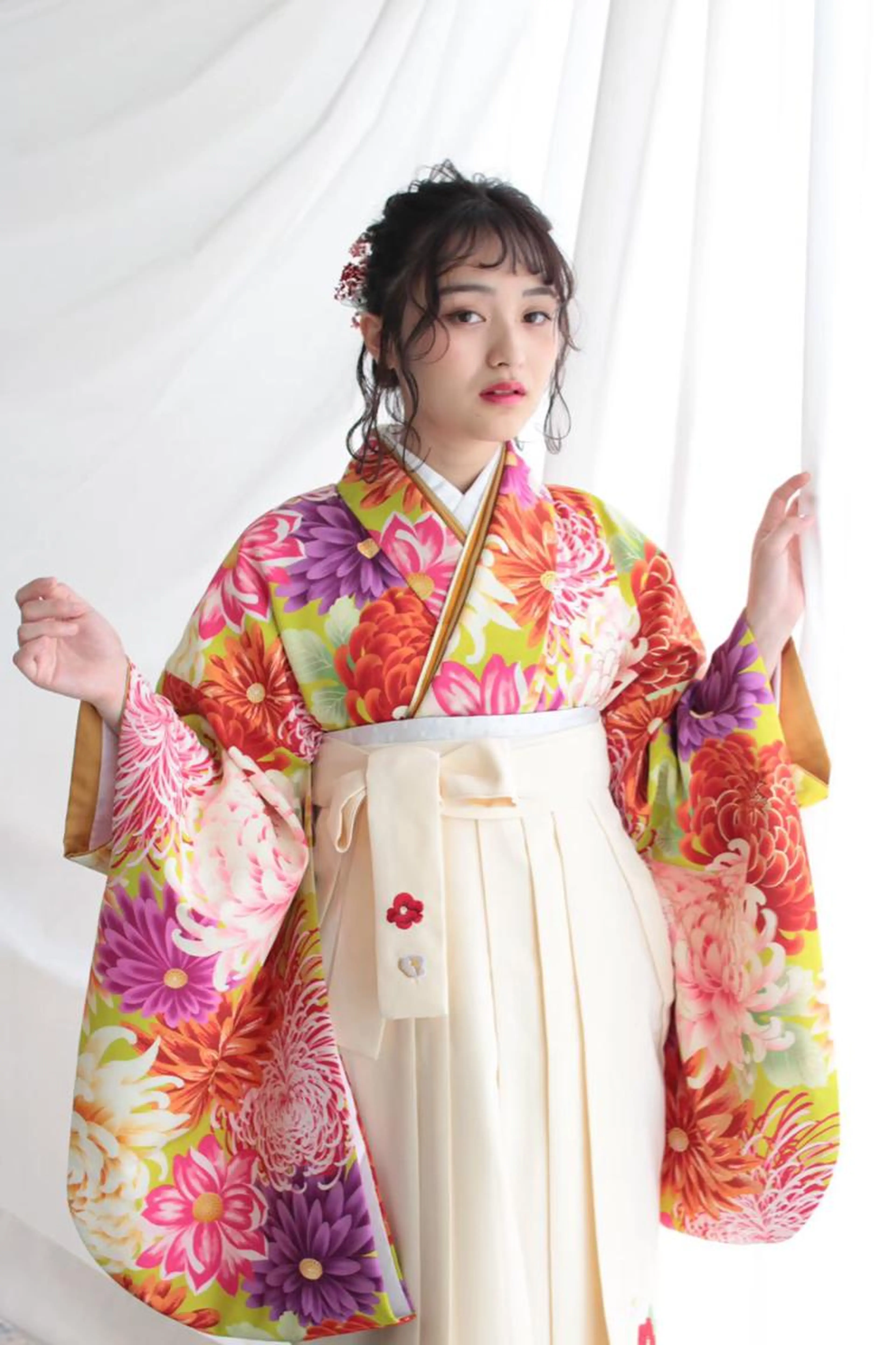 🌸卒業式袴着付け+ヘアセット🌸.* ⚠️ネット予約不可/要問い合わせ⚠️の写真