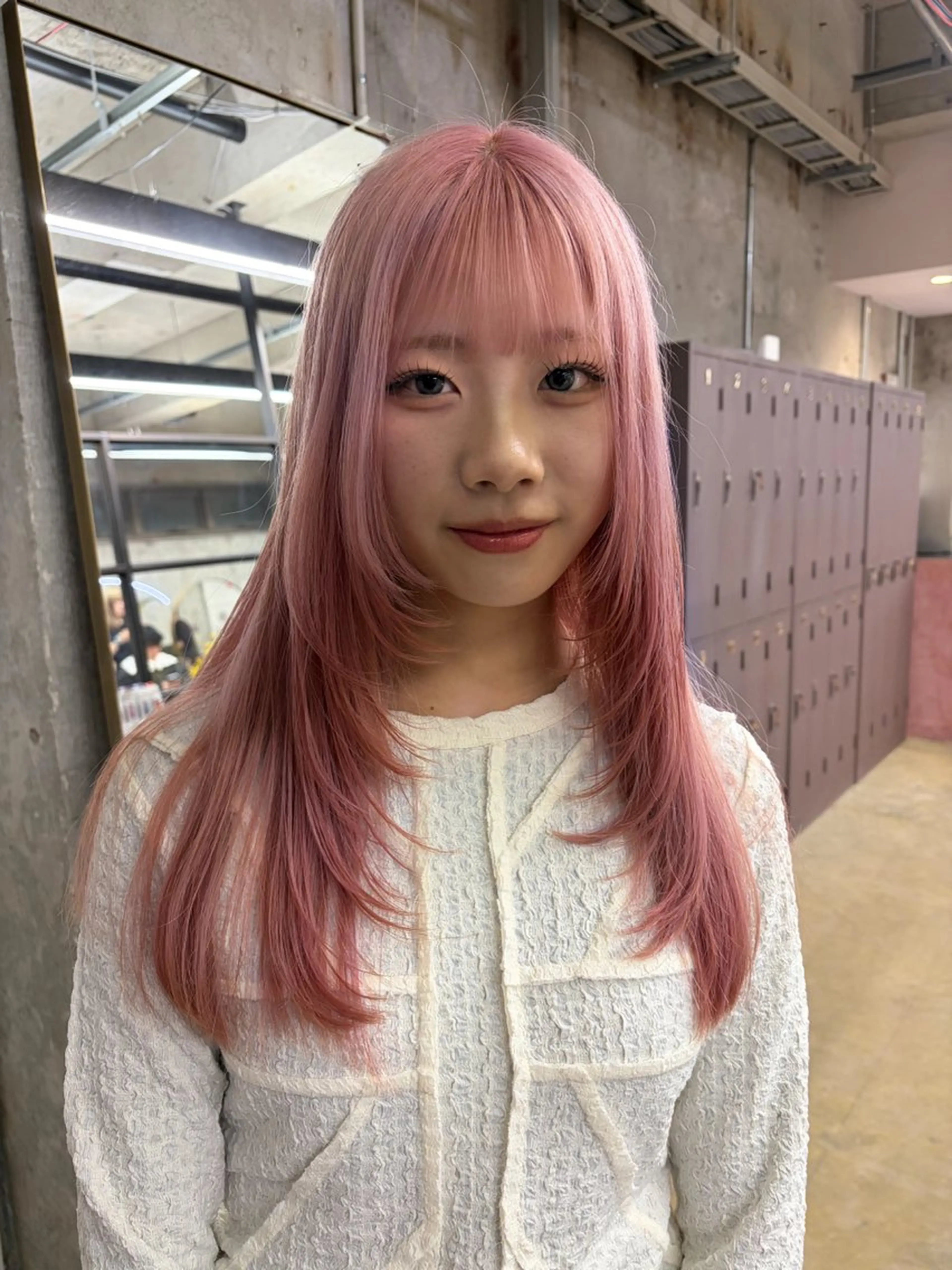 ロング カット トリートメント ゆな/オリーブ/ 酸性ストレートのヘアスタイル