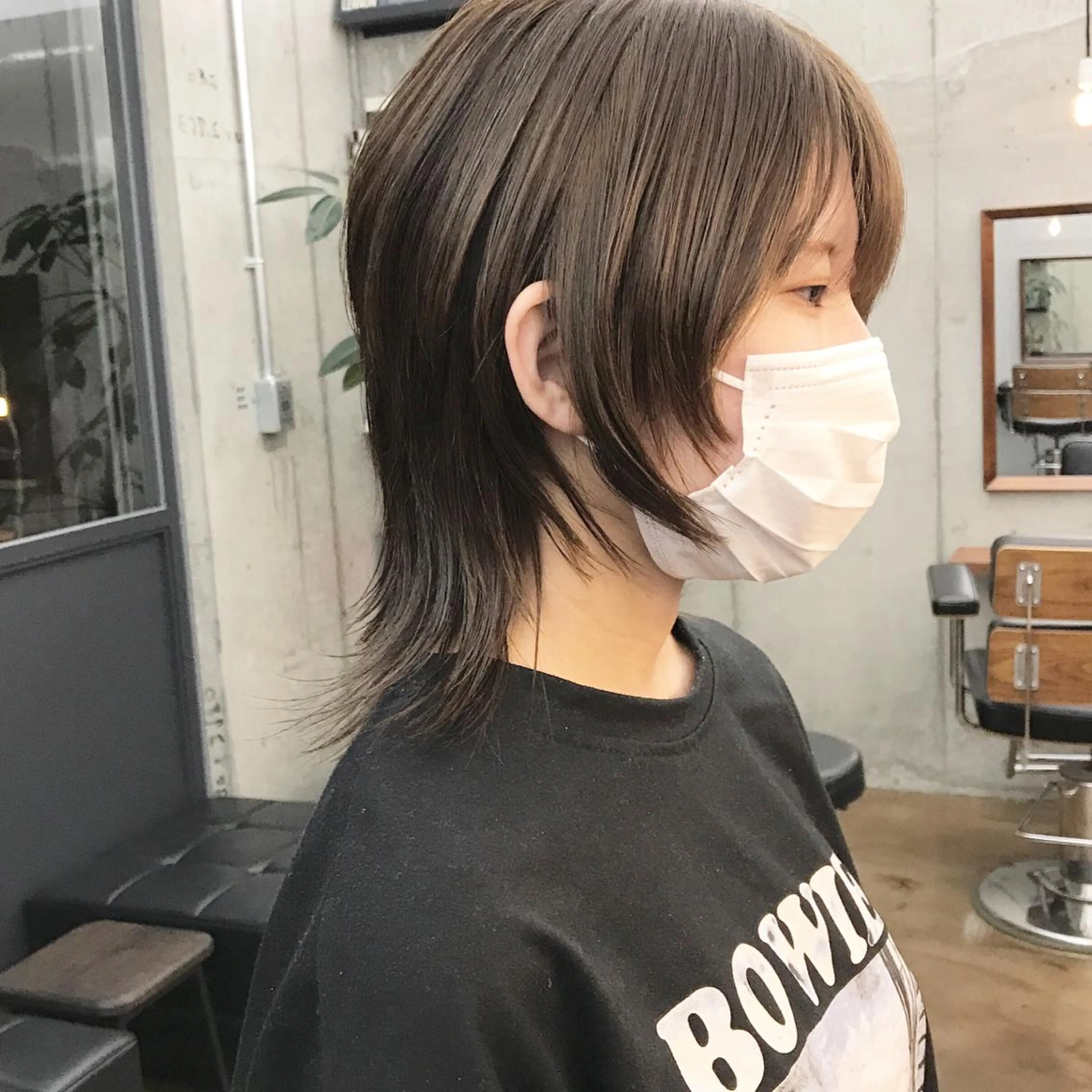 ミディアム カラー ベージュカラー ウルフカット ✂︎ウルフ・ショート ✂︎MIKUNIのヘアスタイル