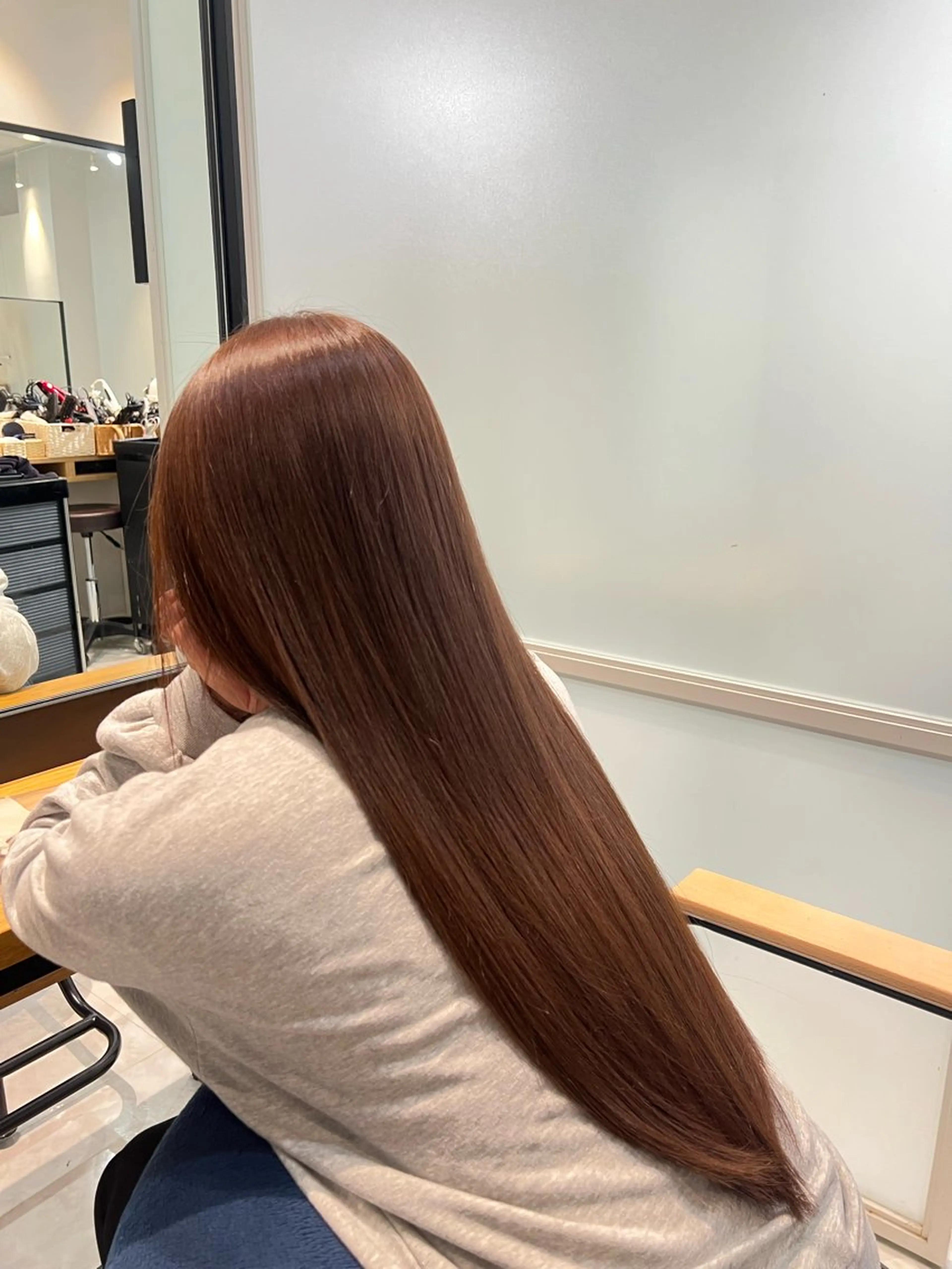 ロング ヘアカラー 流山おおたかの森 林悠仁のヘアスタイル