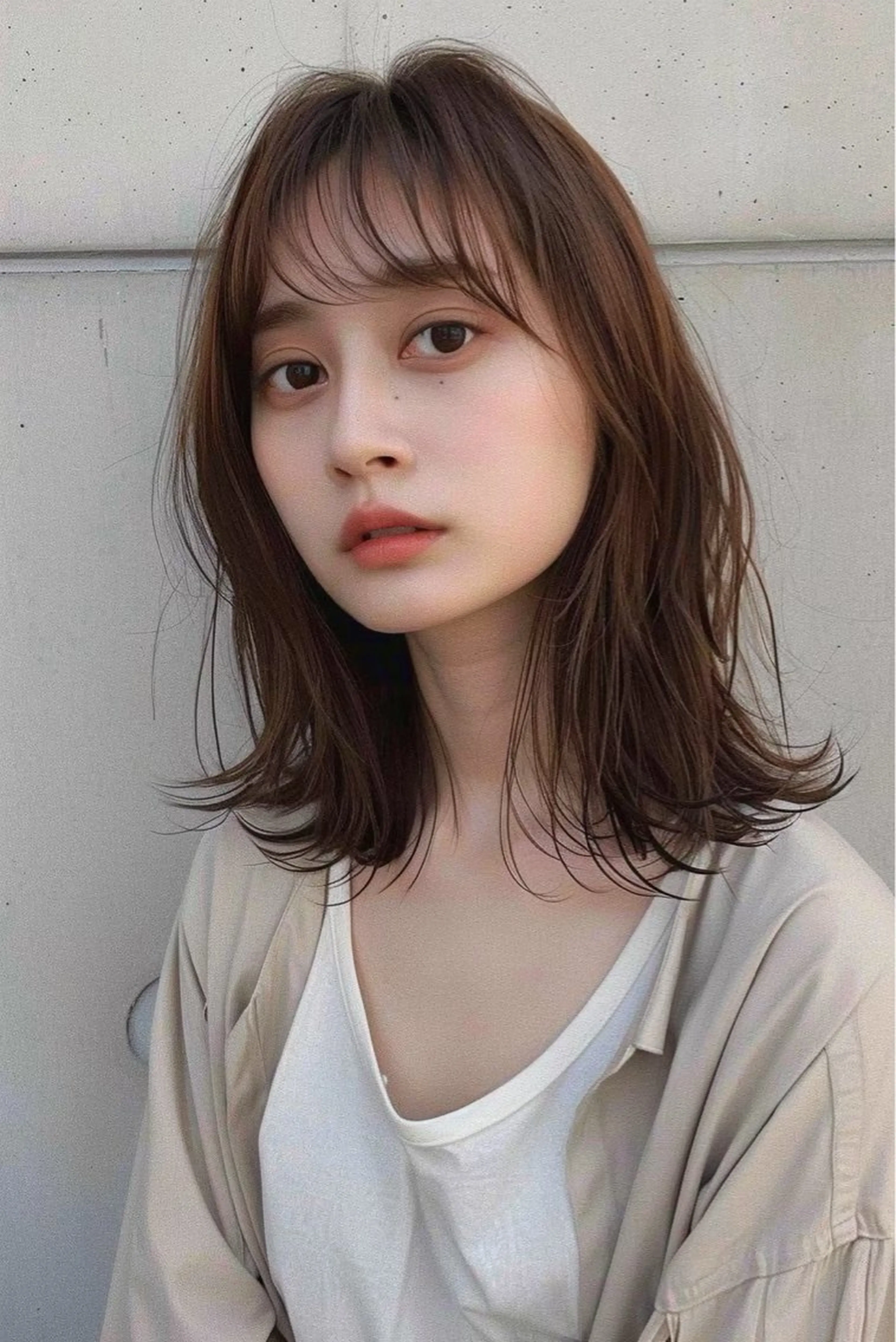 ミディアム カラー カット ヘアカラー トリートメント ブリーチカラー/ ケアカラーYUTOのヘアスタイル