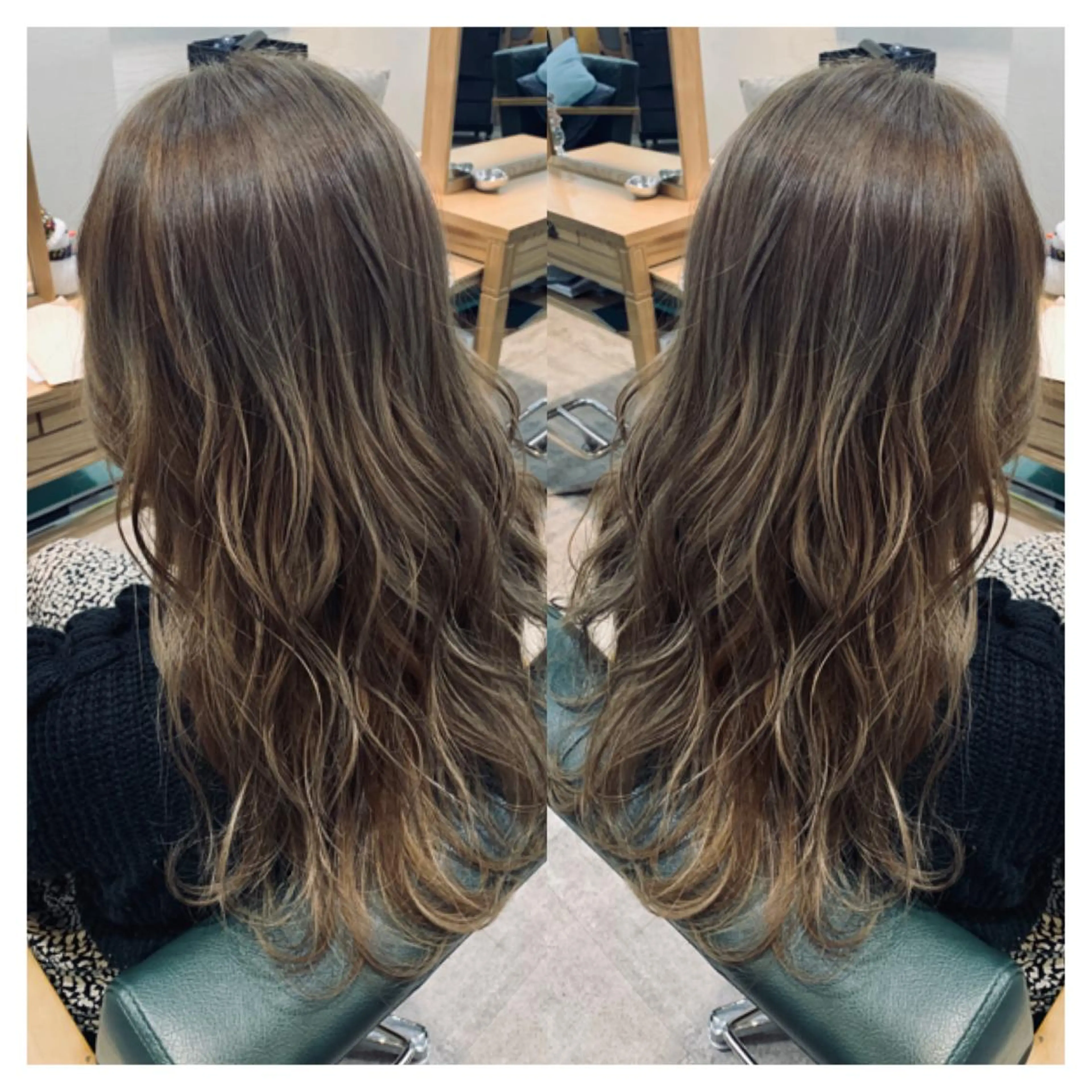 ロング カラー カット ヘアカラー トリートメント 村山 茉衣のヘアスタイル